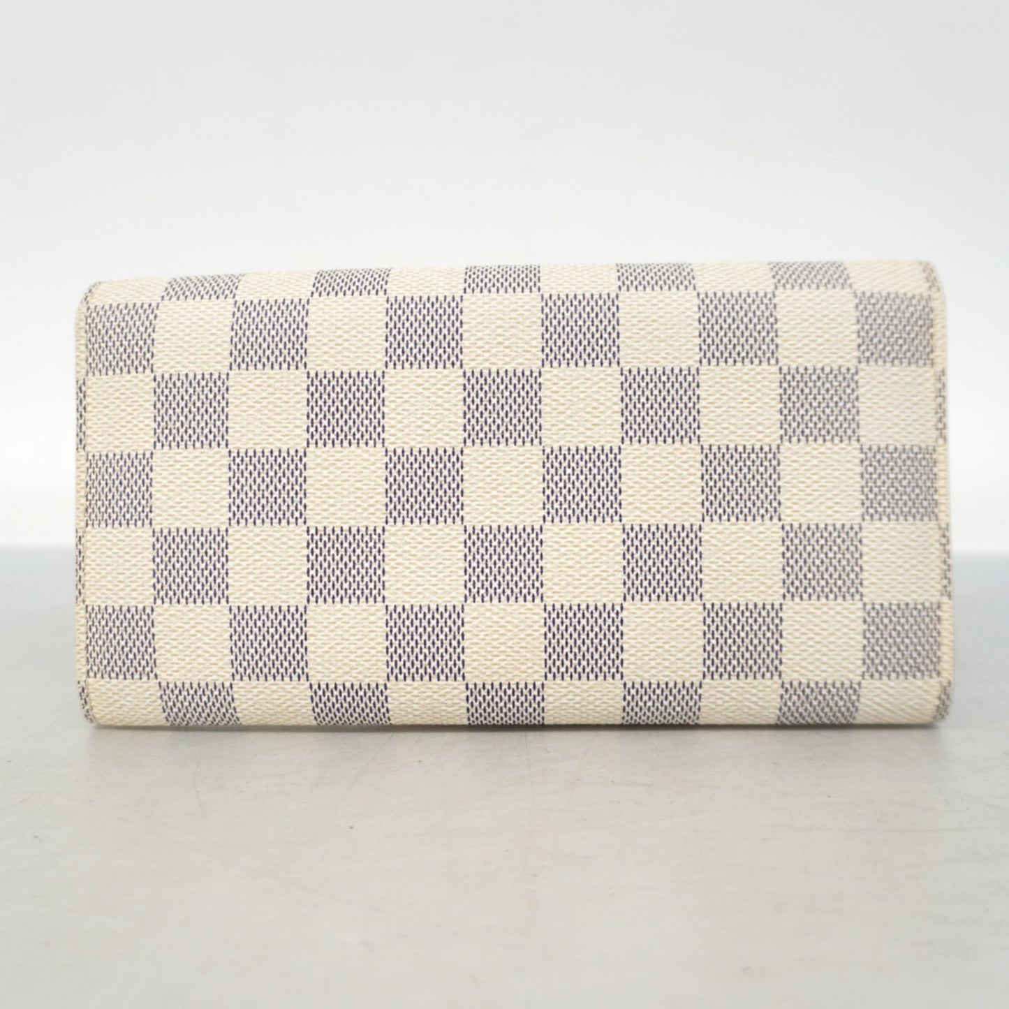Louis Vuitton Damier Azur Portefeuille Sarah Long Wallet N61735 White