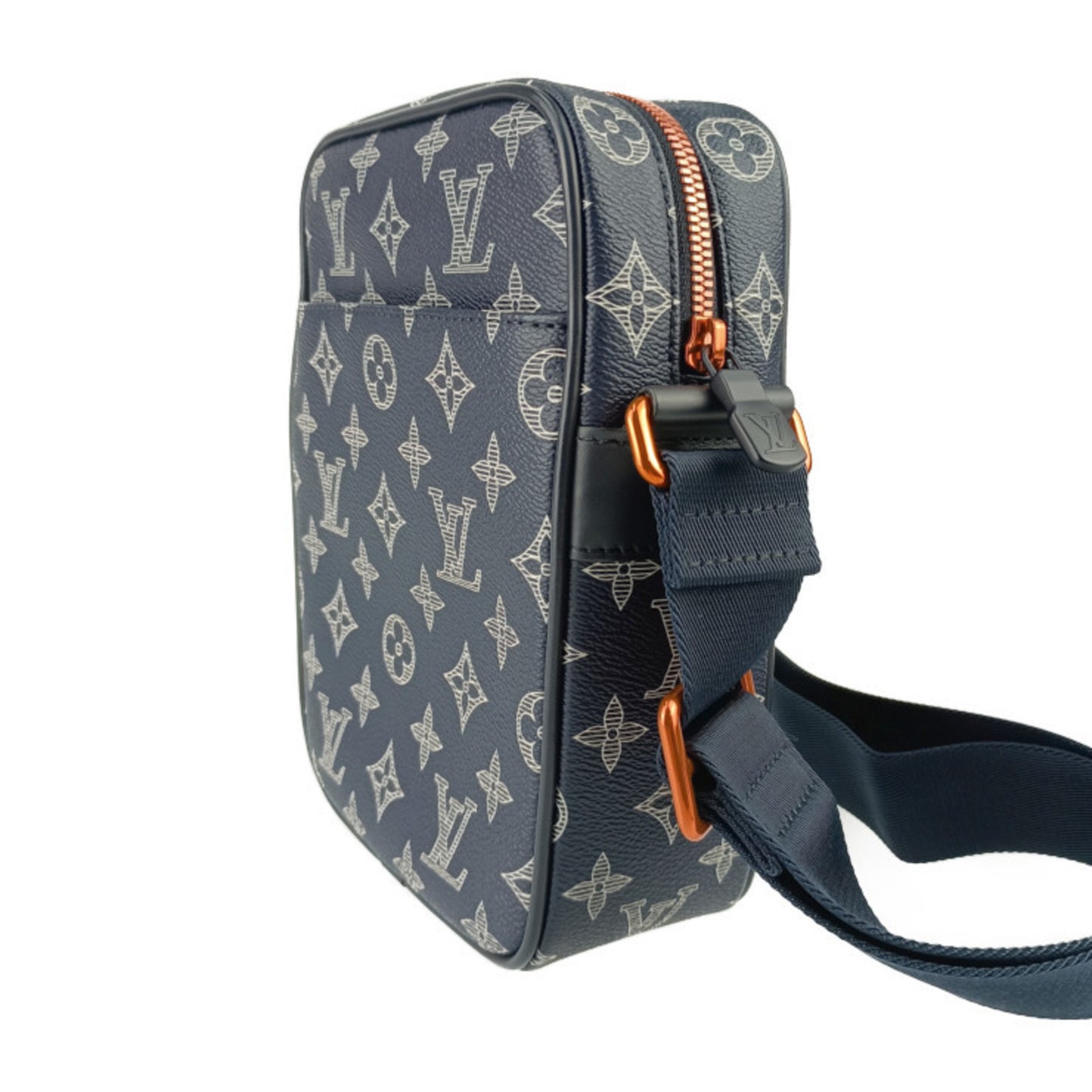 Louis Vuitton Louis Vuitton Shoulder Bag Danube Pm Upside Down M43678 Navy Monogram Ink Canvas