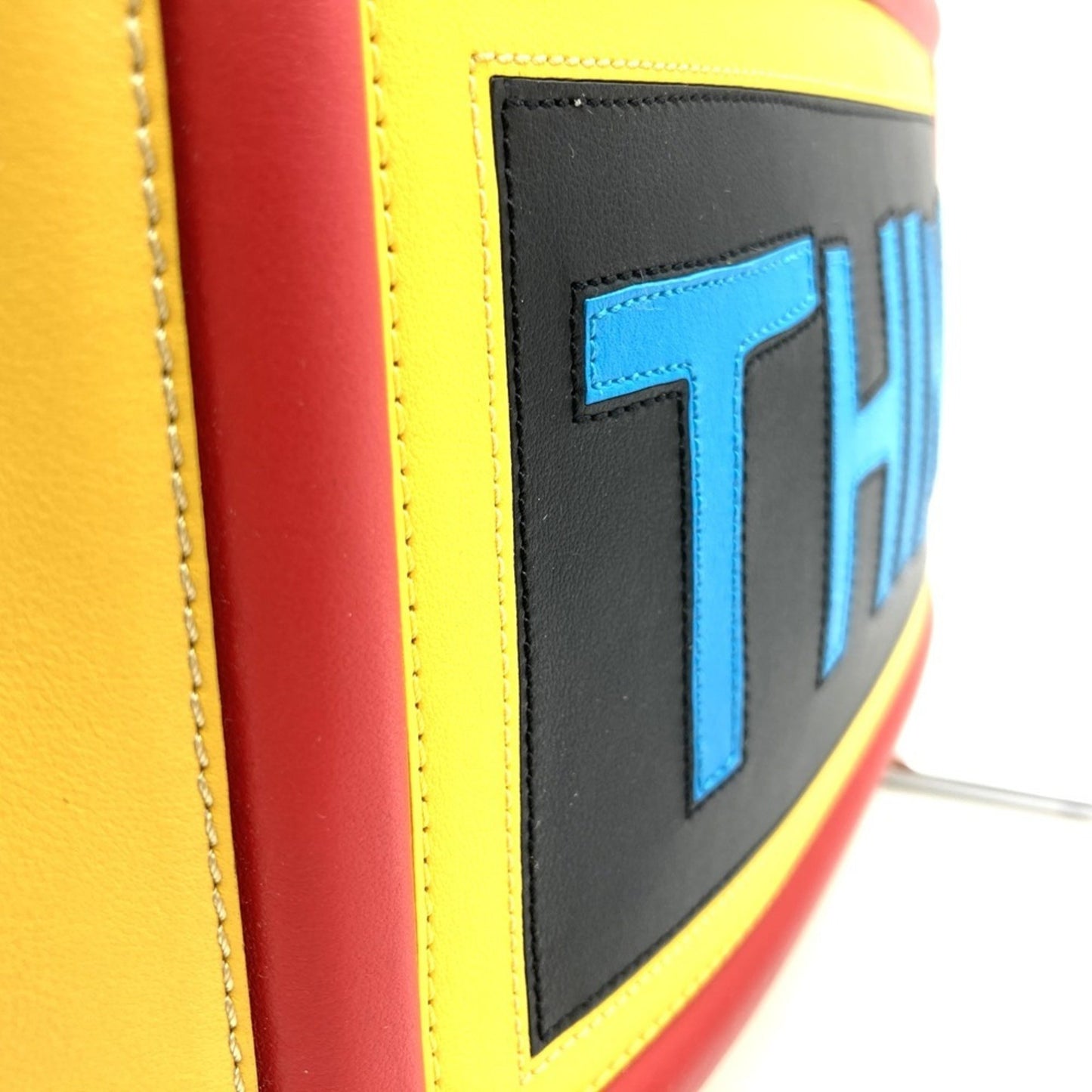 Fendi 7No078 Clutch Bag Think Yellow