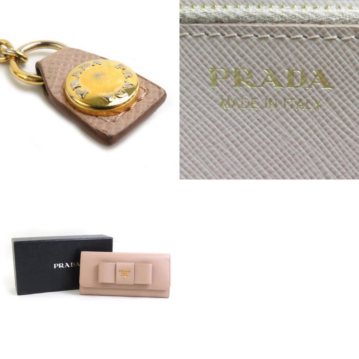 Prada Bi-Fold Long Wallet In Leather