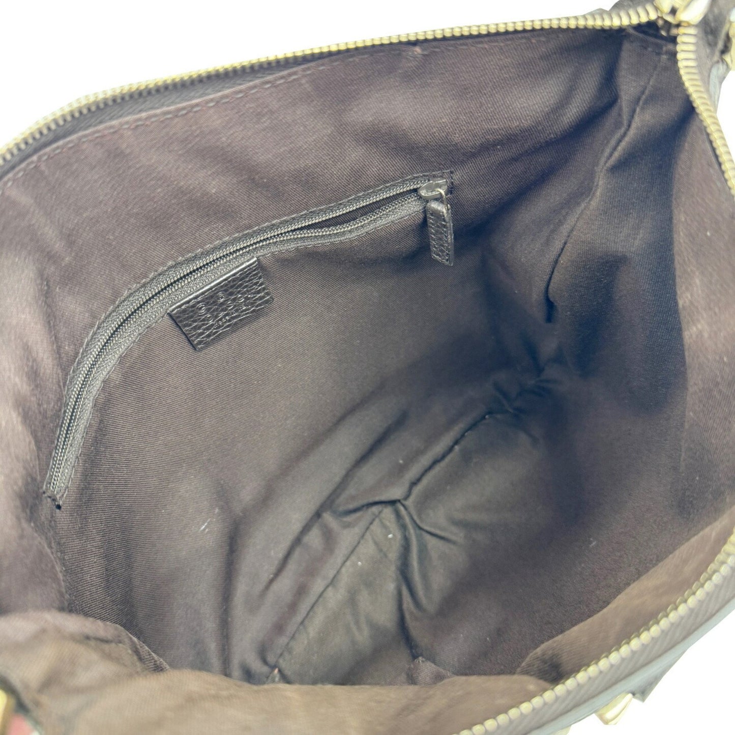 Gucci Abbey 265691 Gg Crystal Shoulder Bag In Coated Canvas And Leather
