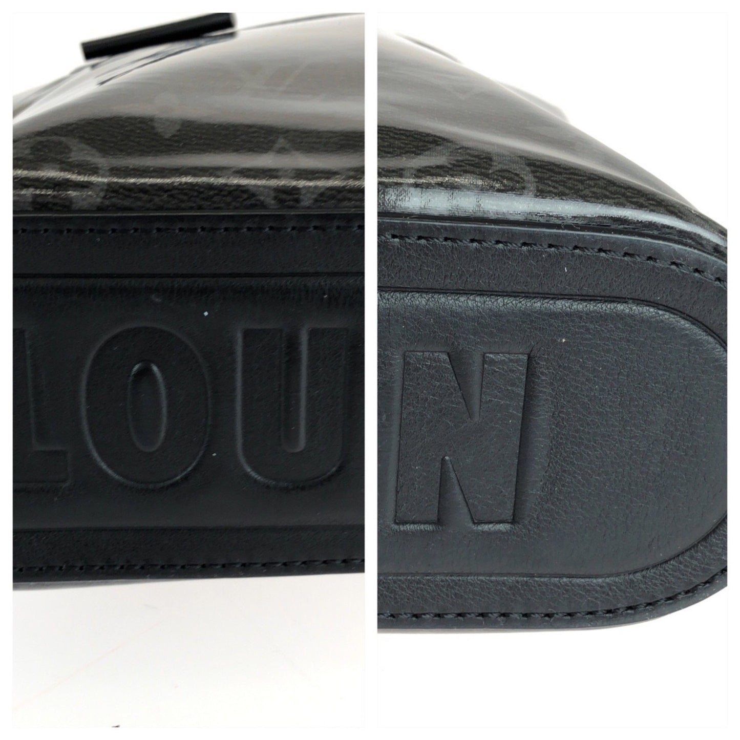 Louis Vuitton Louis Vuitton Monogram Eclipse Pochette Cosmos Black Silver Hardware Patent Leather