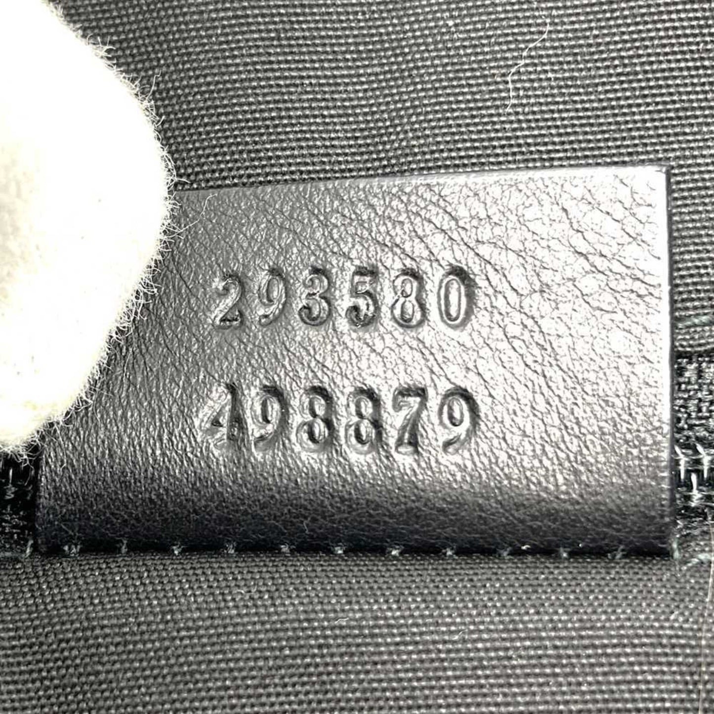 Gucci 293580 Abby Tote Bag Horsebit Pattern Black Leather