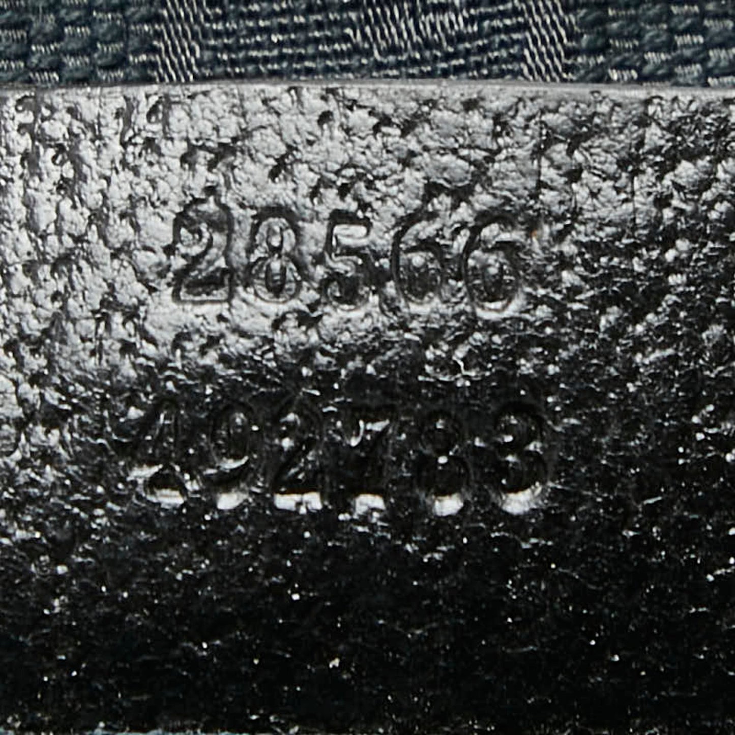 Gucci Gg Canvas Waist Bag/Shoulder Bag 28566 Black Leather