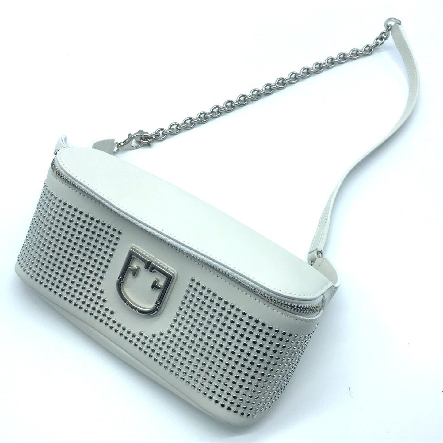 Furla Studded Isola Chain Waist Bag Body Leather