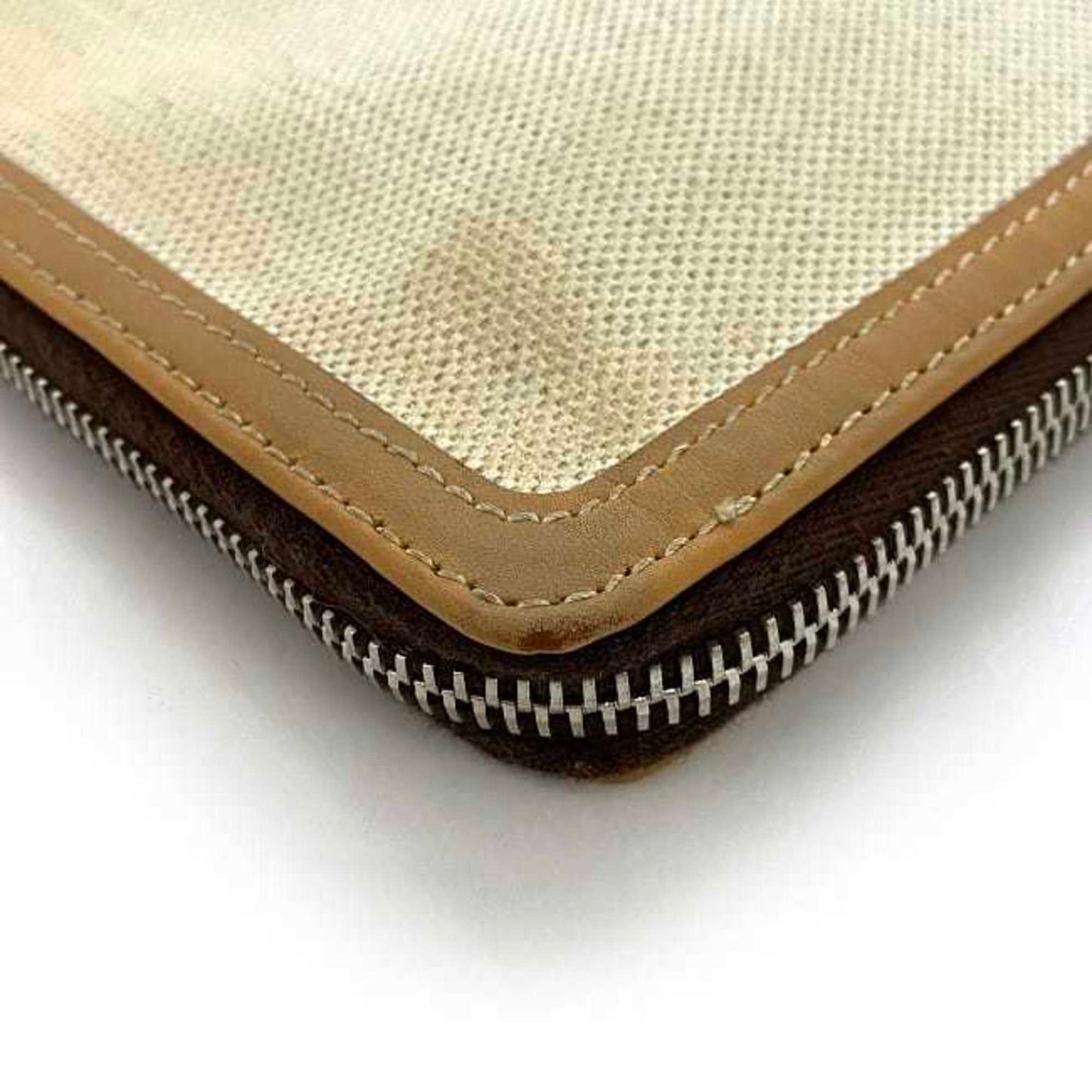 Balenciaga Clutch Bag Ec-22272 Beige Natural 419994 Handbag Canvas Leather 9260 D 535269 Balenciaga