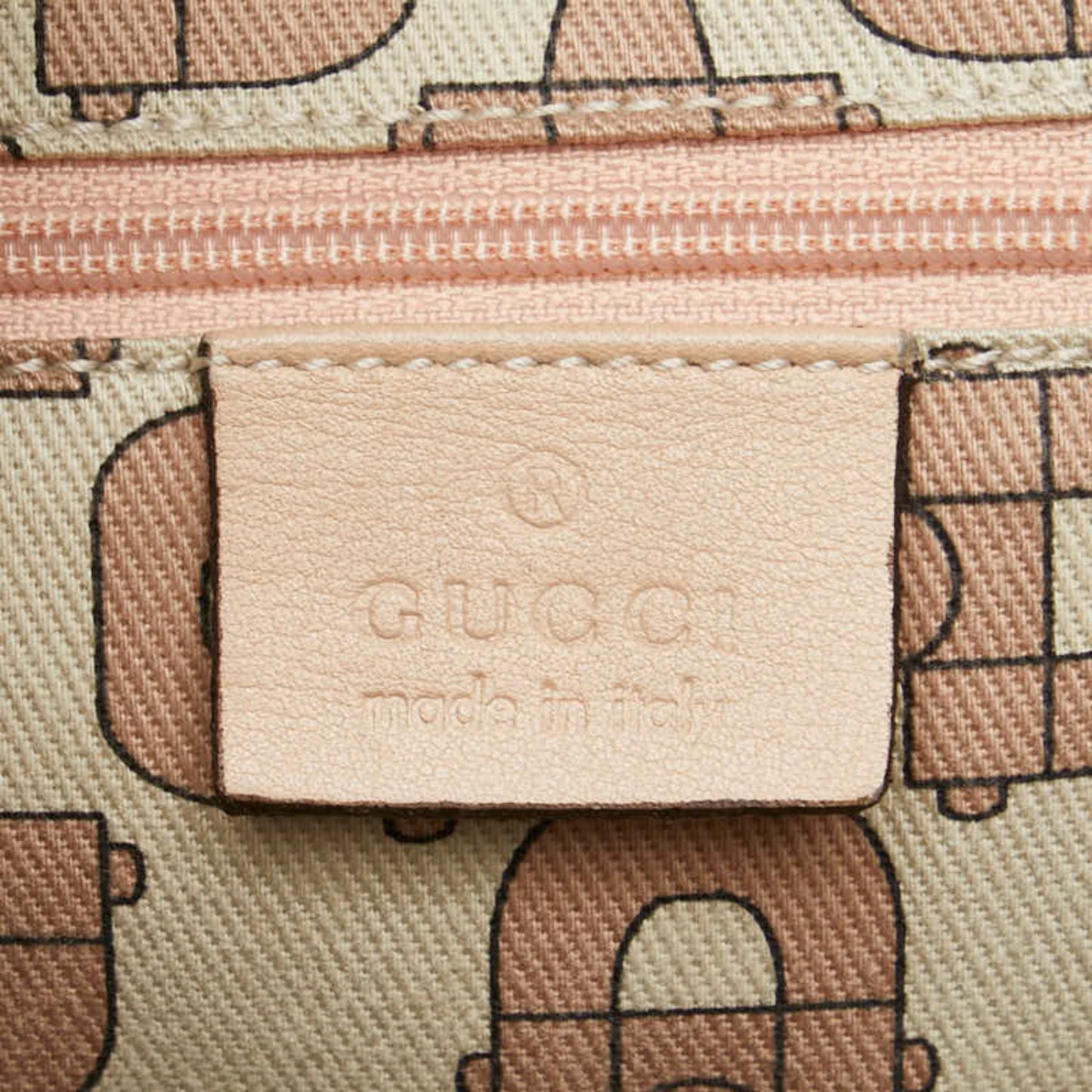 Gucci Guccissima Tote Bag 141470 Beige Pink Leather