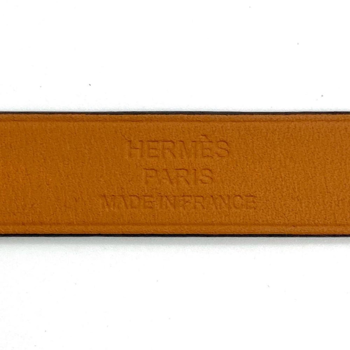 Hermes Hermes Caleche Double Tour Bracelet Leather D (Made) Stamp Black Carriage