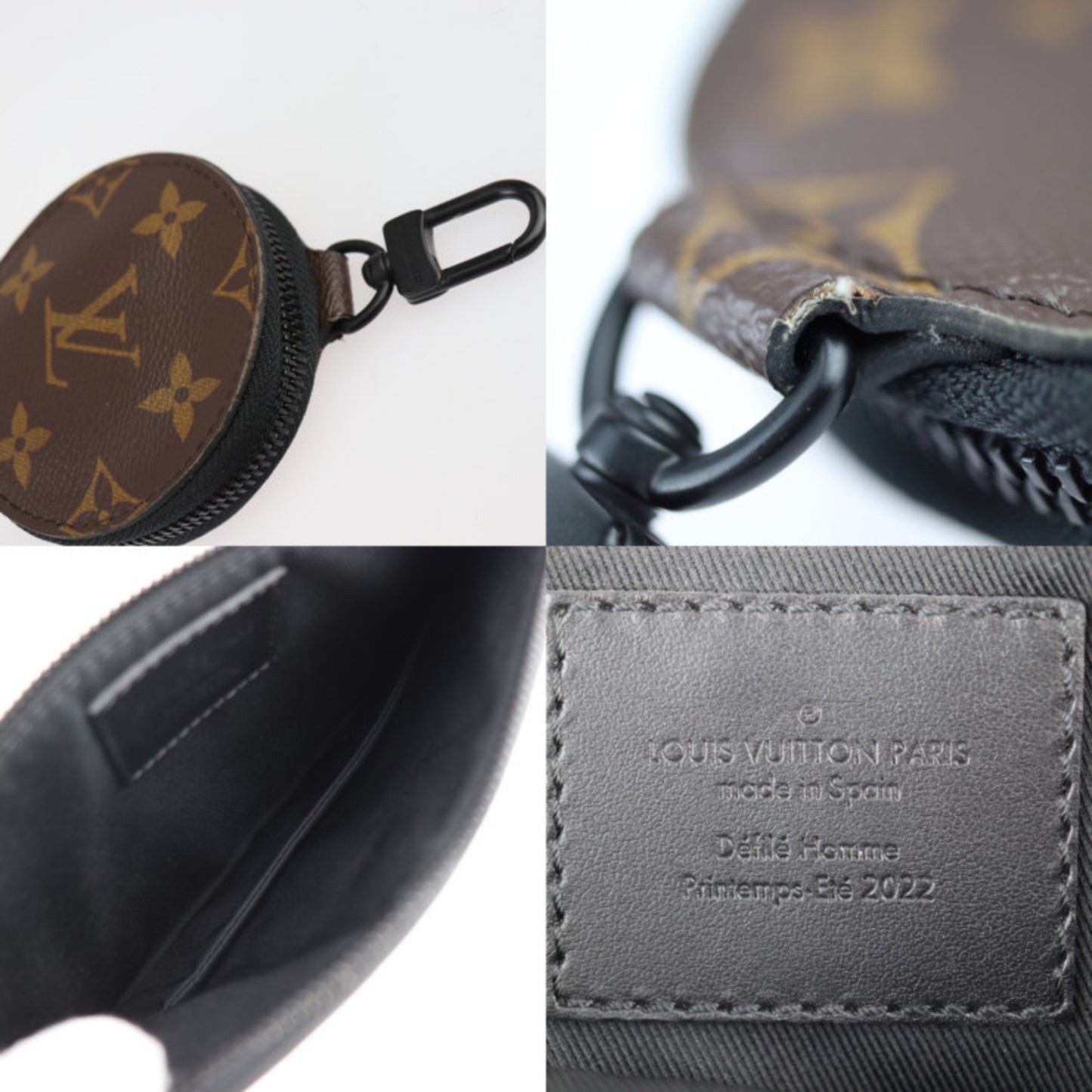 Louis Vuitton Louis Vuitton Trio Pouch Nm Shoulder Bag M59681 Monogram Canvas Empreinte Brown Black