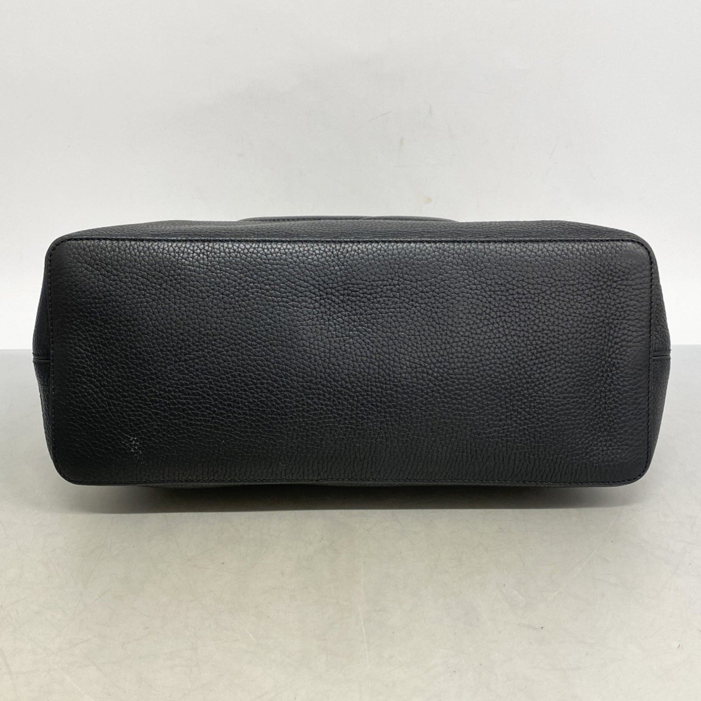 Gucci Soho Shoulder Bag 536194 Leather Black Champagne