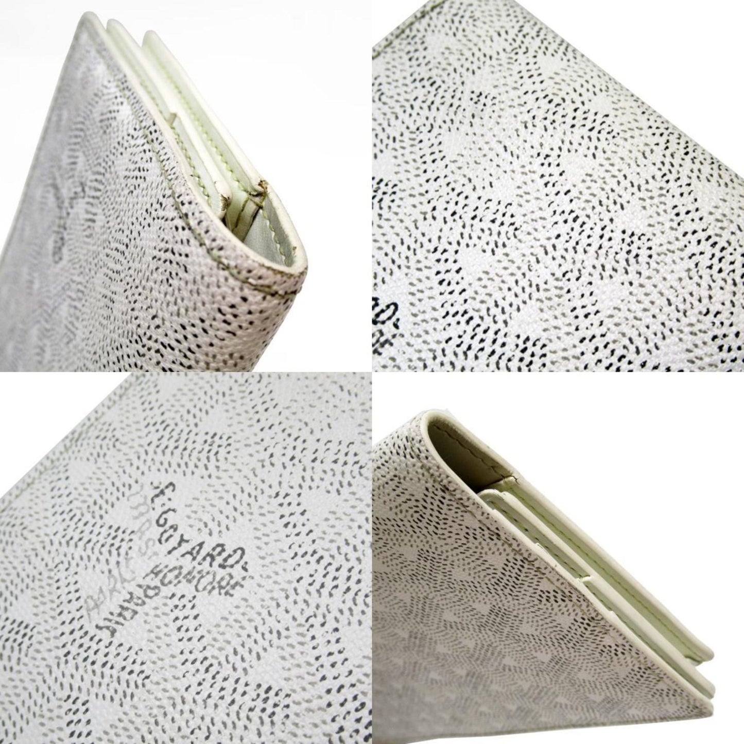 Goyard Bi-Fold Long Wallet Leather White