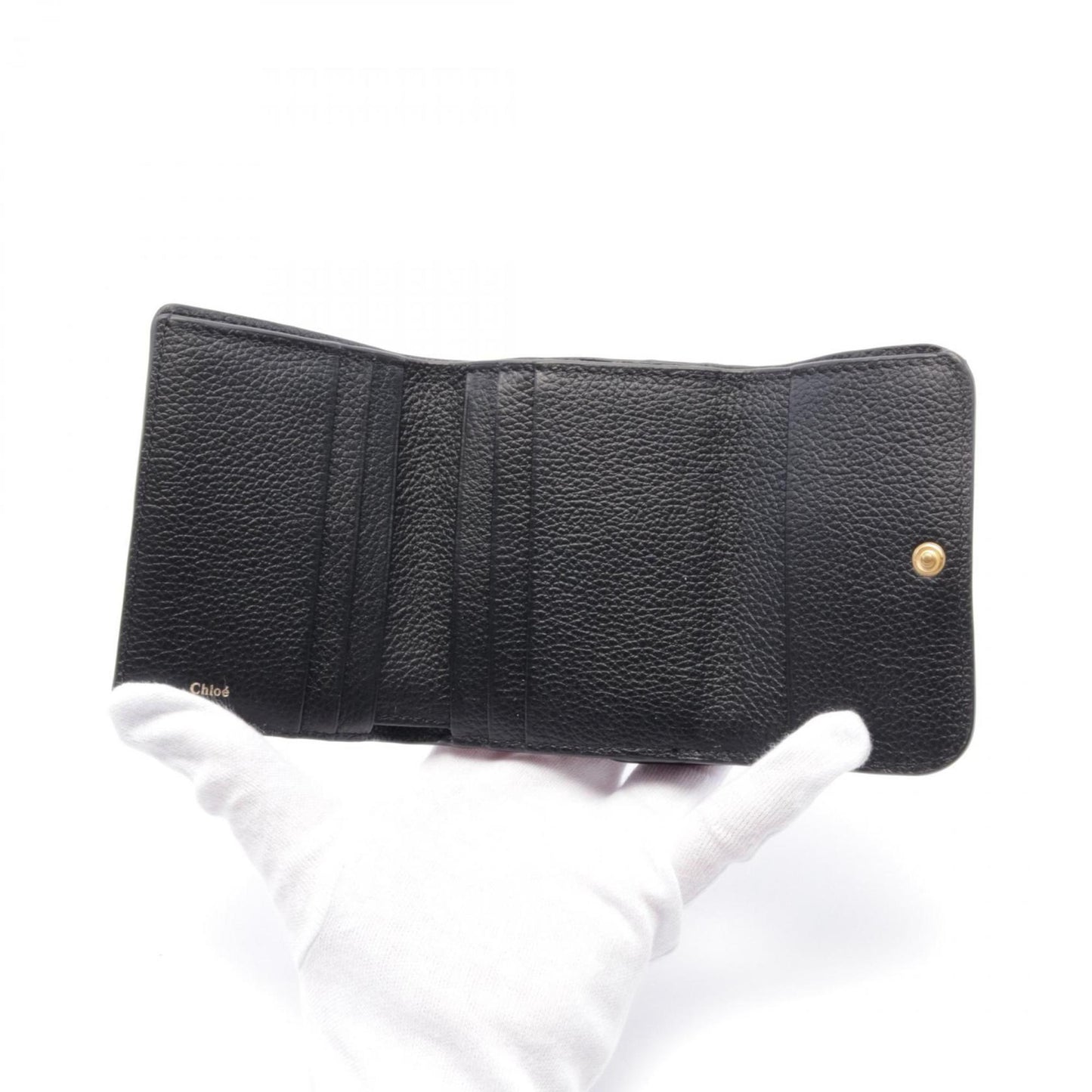 Chlo Chloe Marcie Small Trifold Wallet Tri-Fold Leather