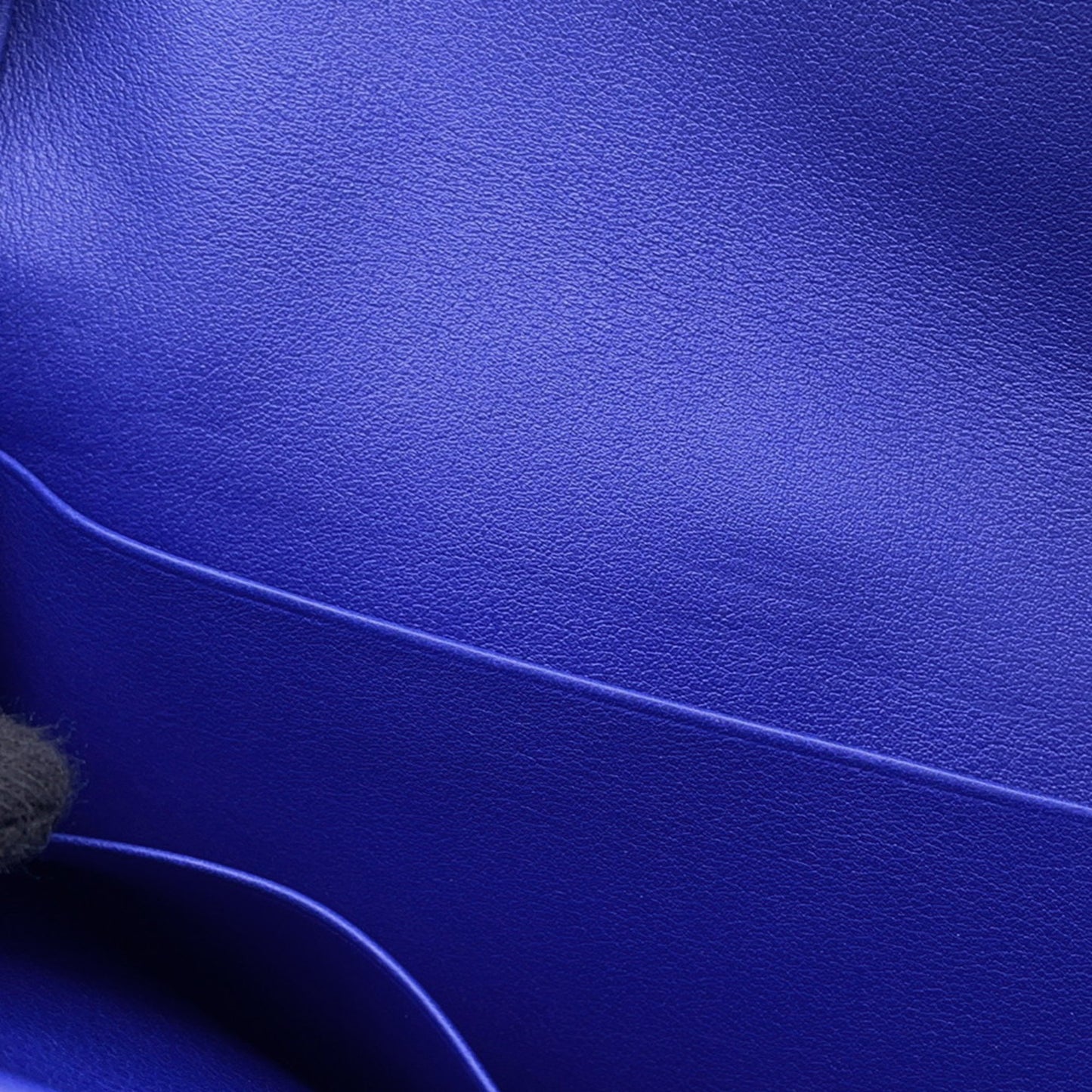 Hermes Herms Jige Duo Blue Electric Swift Long Wallet