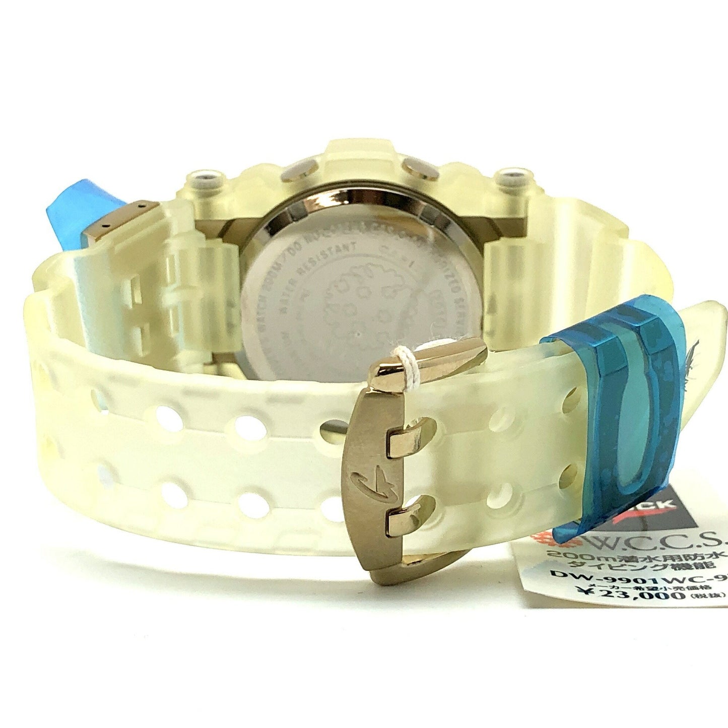 G-Shock Casio Watch Dw-9900Wc-9T Frogman Wccs White Skeleton Titanium Case Double Manta El Gold