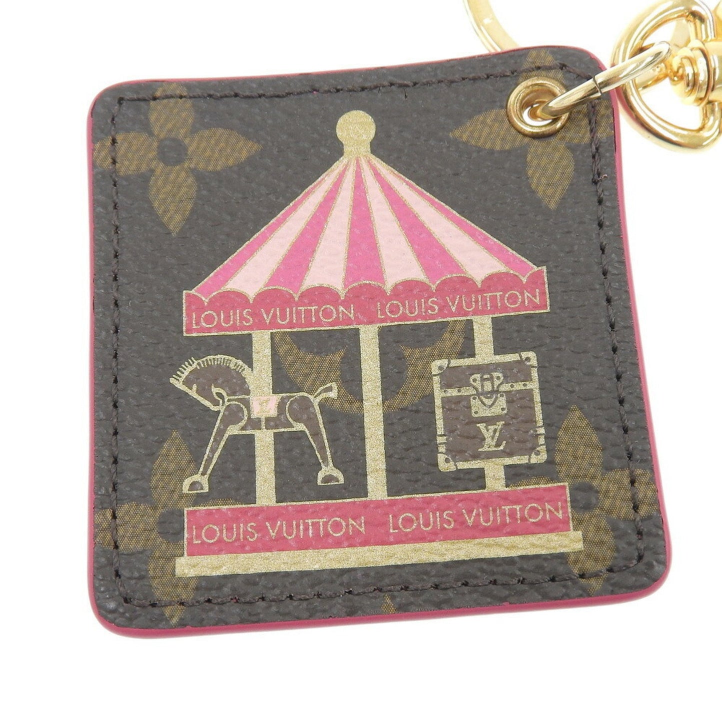 Like New Louis Vuitton Monogram Porte-Cls Illustre Carrousel M66942 Key Ring