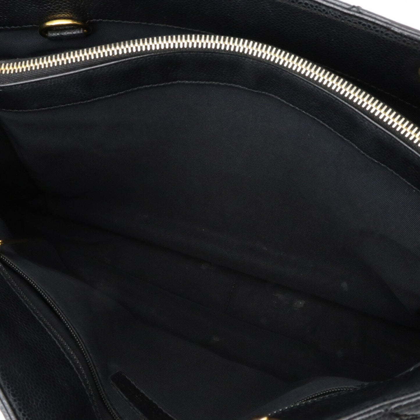 Chanel Chanel Matelasse Coco Mark Chain Tote Bag Shoulder Caviar Skin Leather Black A50995