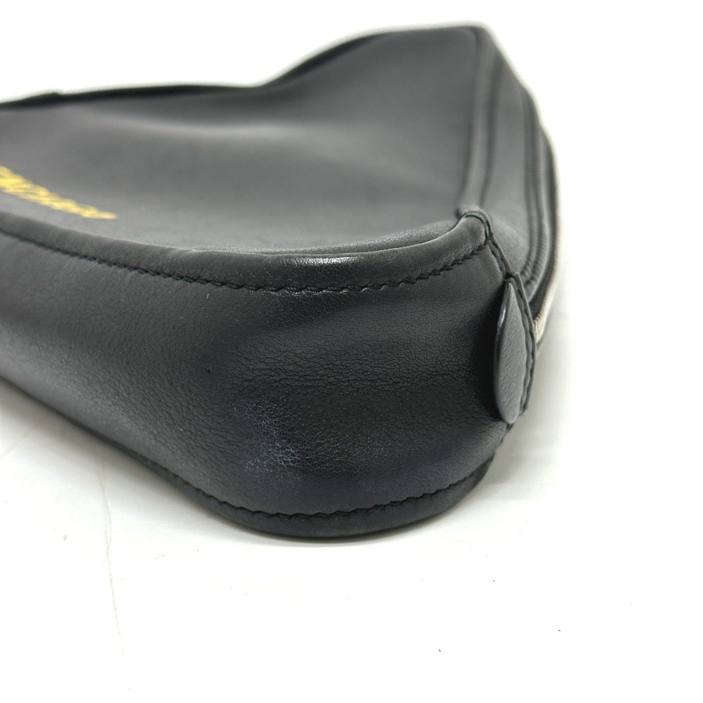 Balenciaga 476976 Triangle Clutch Bag/Pouch In Leather