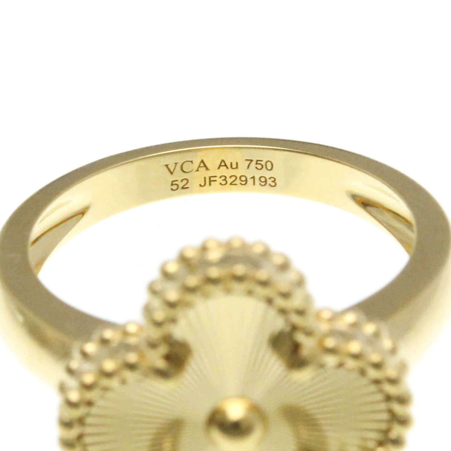 Van Cleef & Arpels Vintage Alhambra Ring Yellow Gold (18K) Fashion No Stone Band Ring Gold