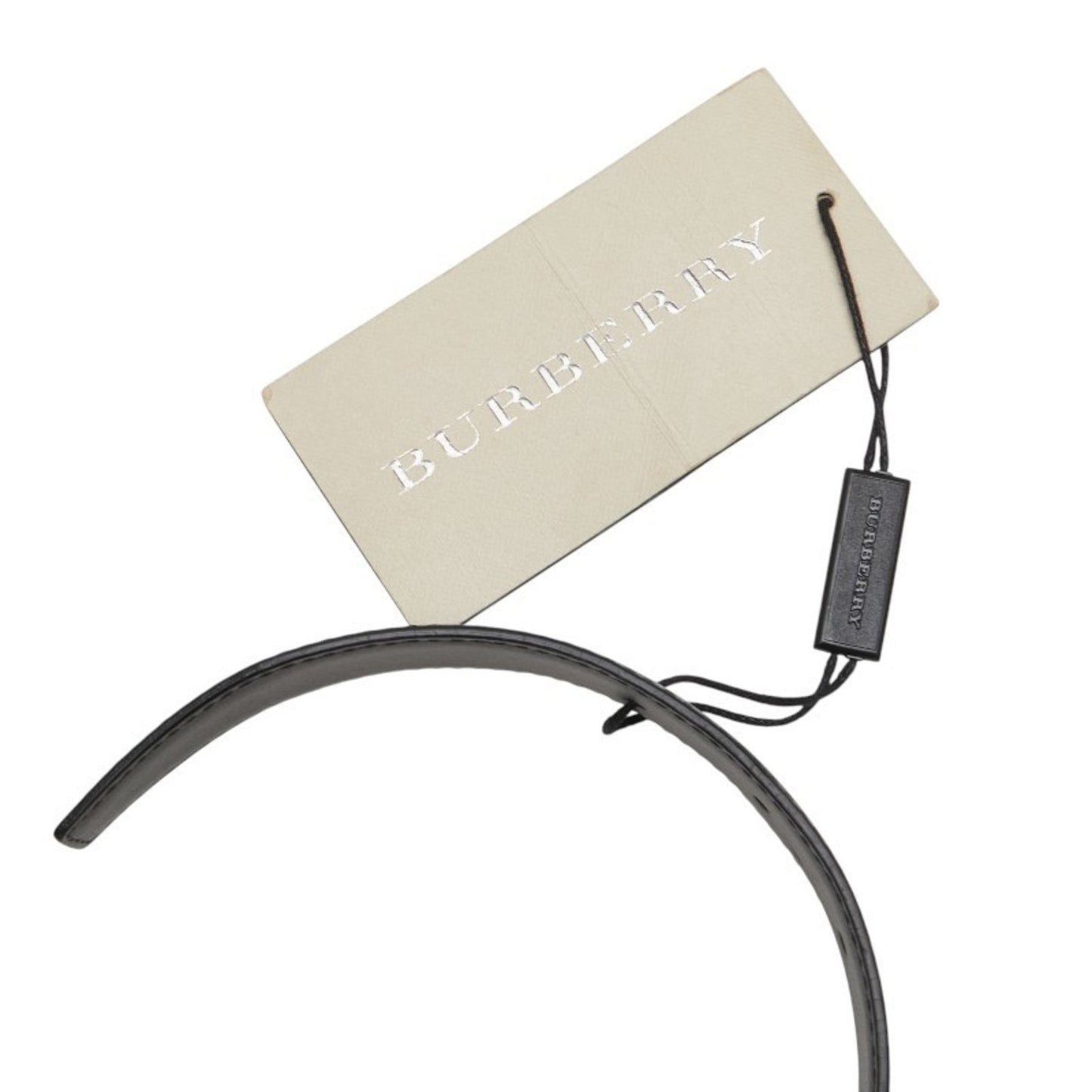 Burberry Logo Belt Size: 105 42 Black Leather