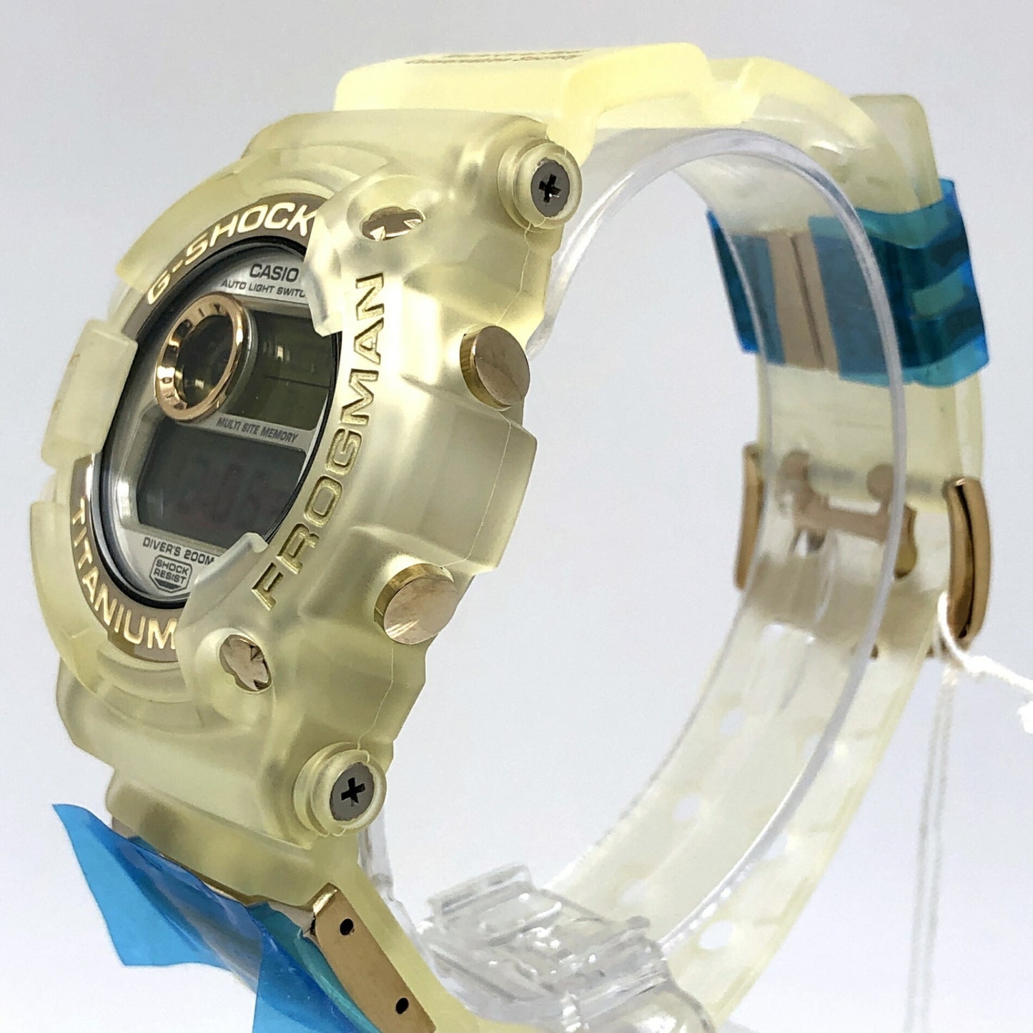 G-Shock Casio Watch Dw-9900Wc-9T Frogman Wccs White Skeleton Titanium Case Double Manta El Gold