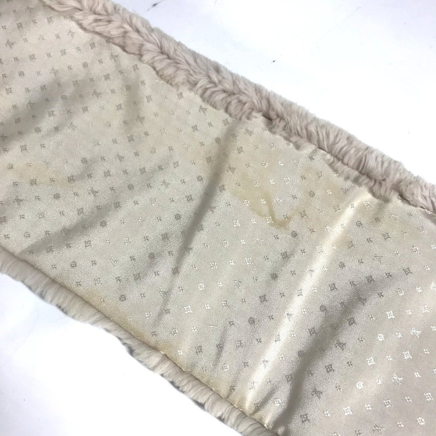 Louis Vuitton M70873 Fur Tippet Logo Two-Tone Echarpe Lv In The City Scarf