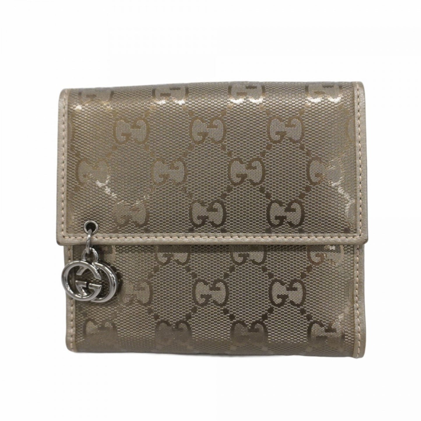 Gucci Gg Imprime Wallet 212105 Coated Canvas Khaki