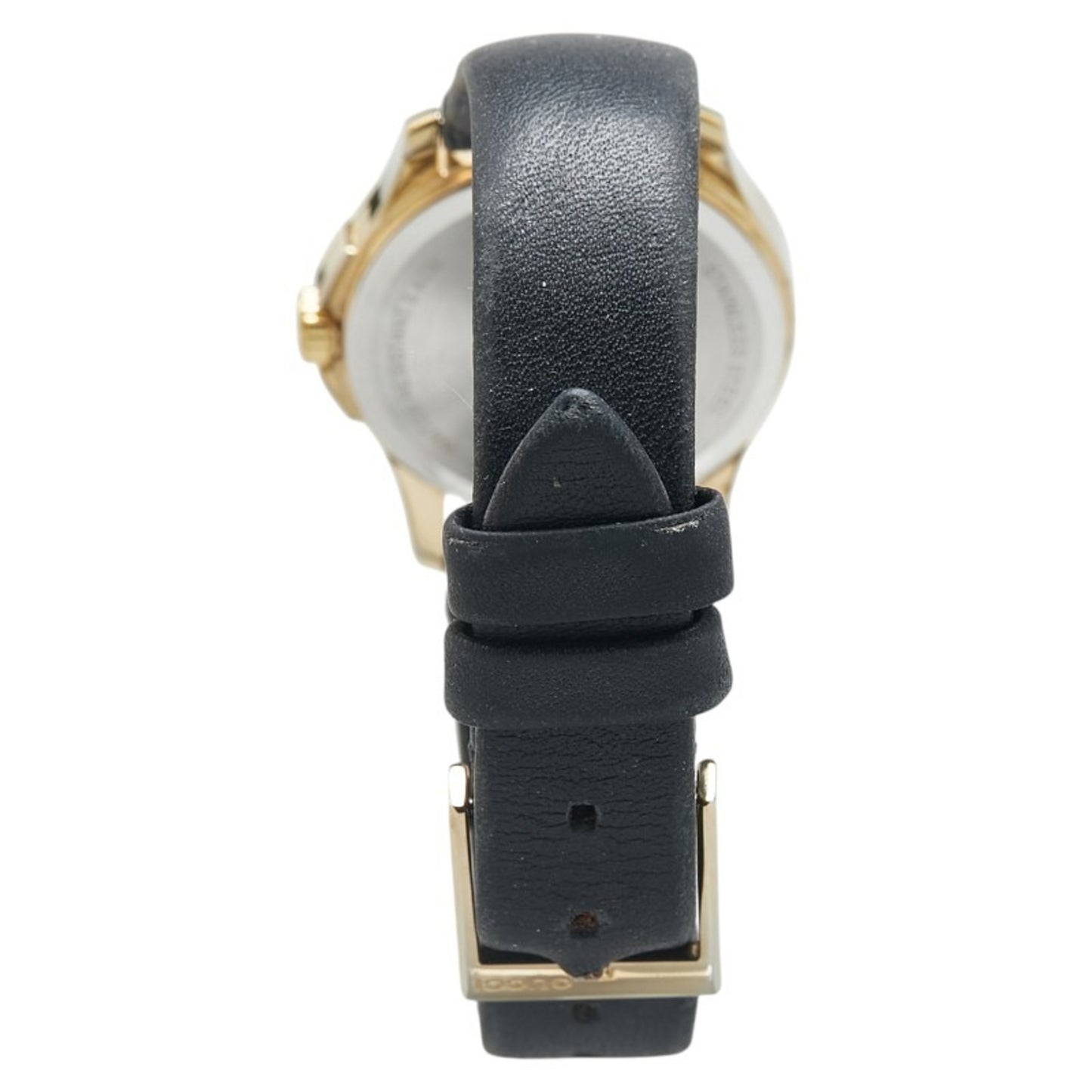 Gucci G Timeless Watch 126.5 Quartz Silver Dial Stainless Steel Leather
