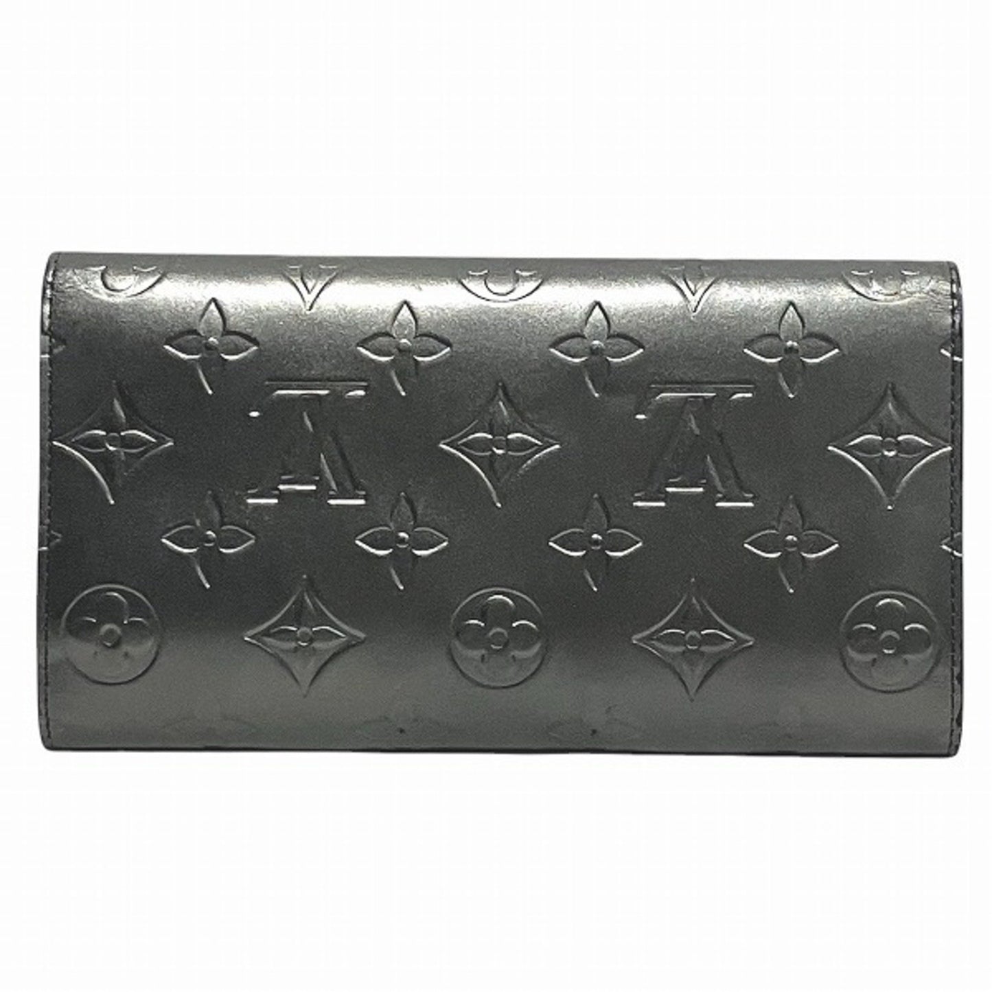 Louis Vuitton Monogram Matte Porte Tresor International M65102 Noir Tri-Fold Wallet