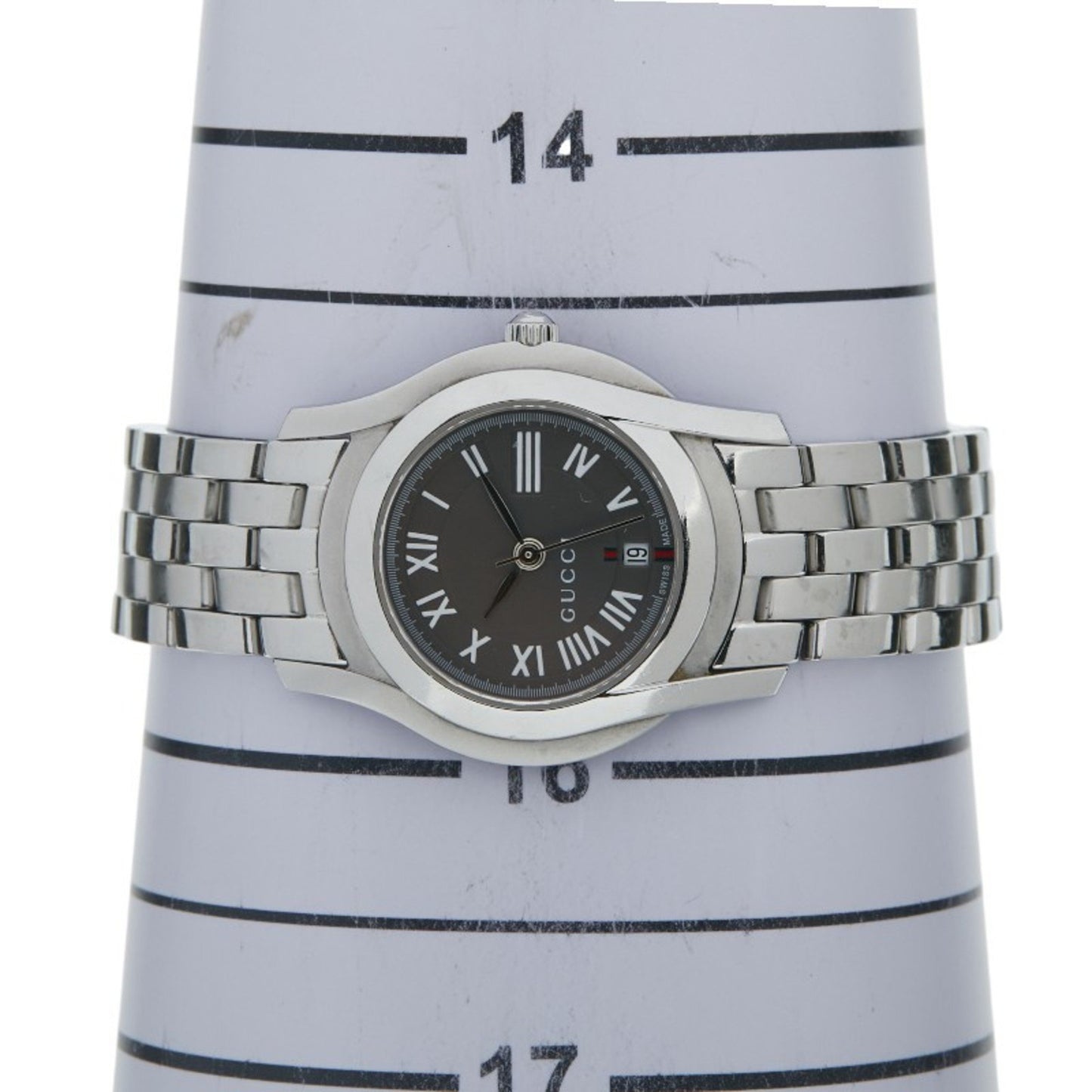 Gucci G-Class Watch 5500L Quartz Gray Dial Stainless Steel