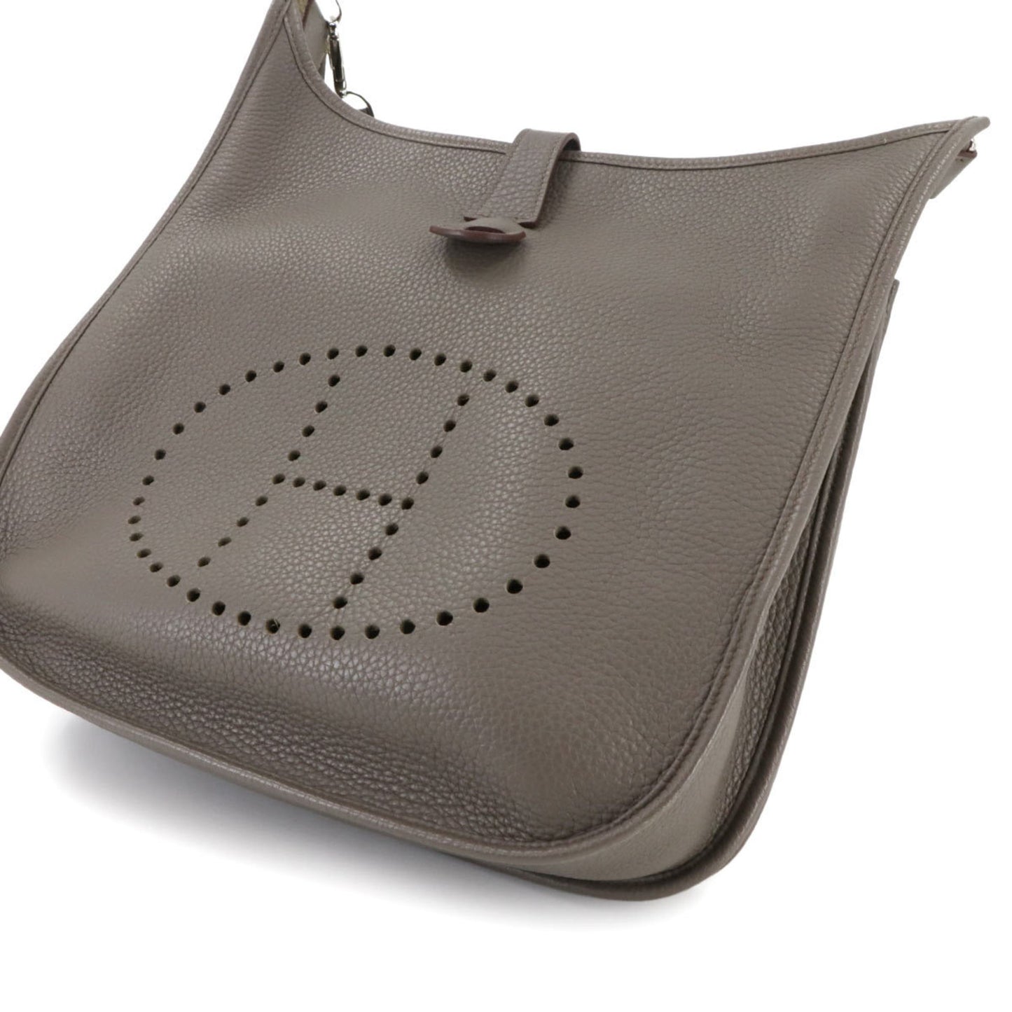 Hermes Herms Evelyne 3 Gm Shoulder Bag In Taurillon Clemence Etain