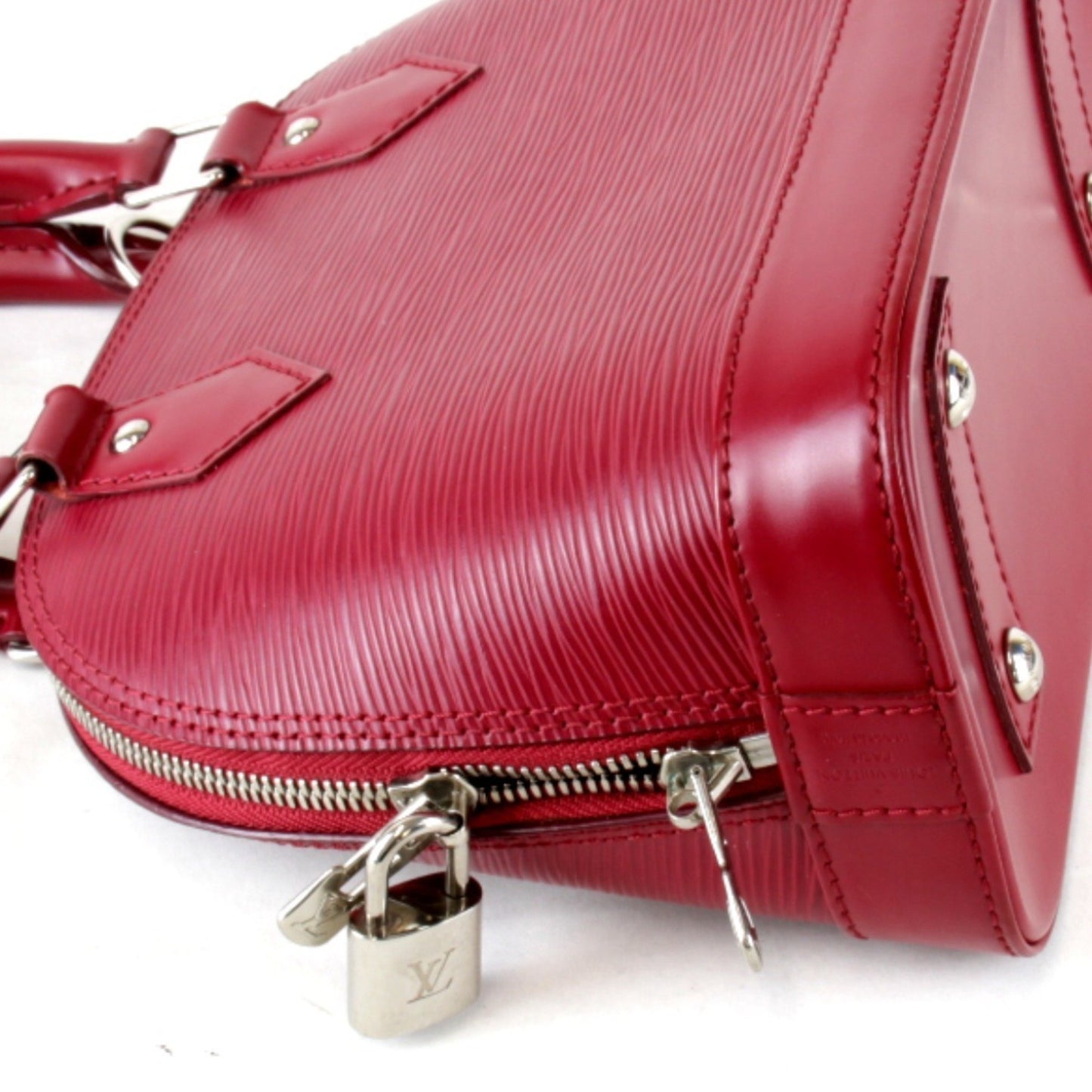 Louis Vuitton Alma Pm M40490 Shoulder Bag Epi Leather Fuchsia