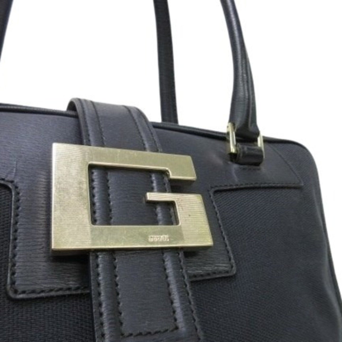 Gucci Gucci Handbag G 001-5155 Black Canvas X Leather