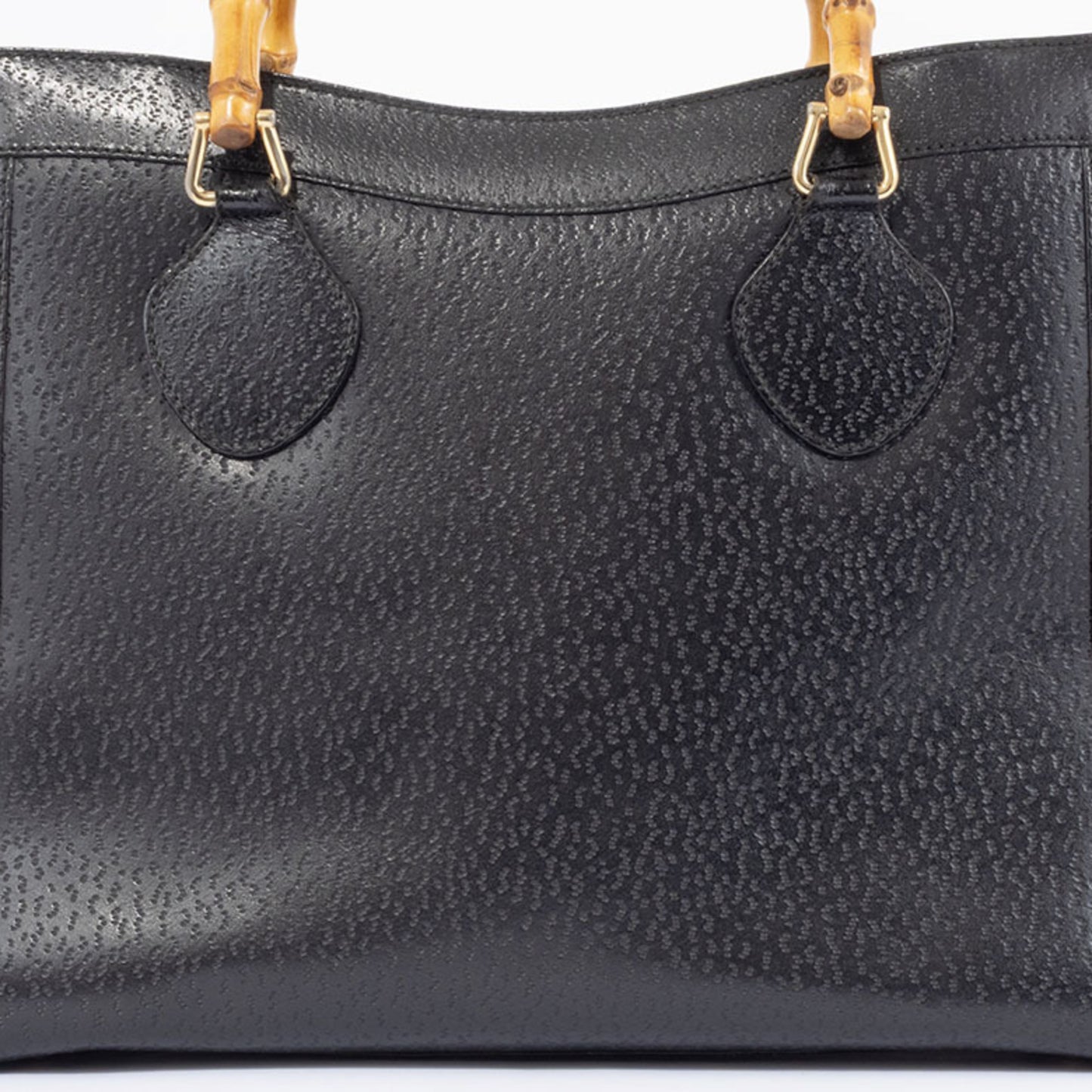 Gucci Bamboo Tote Bag 035694 Leather Black