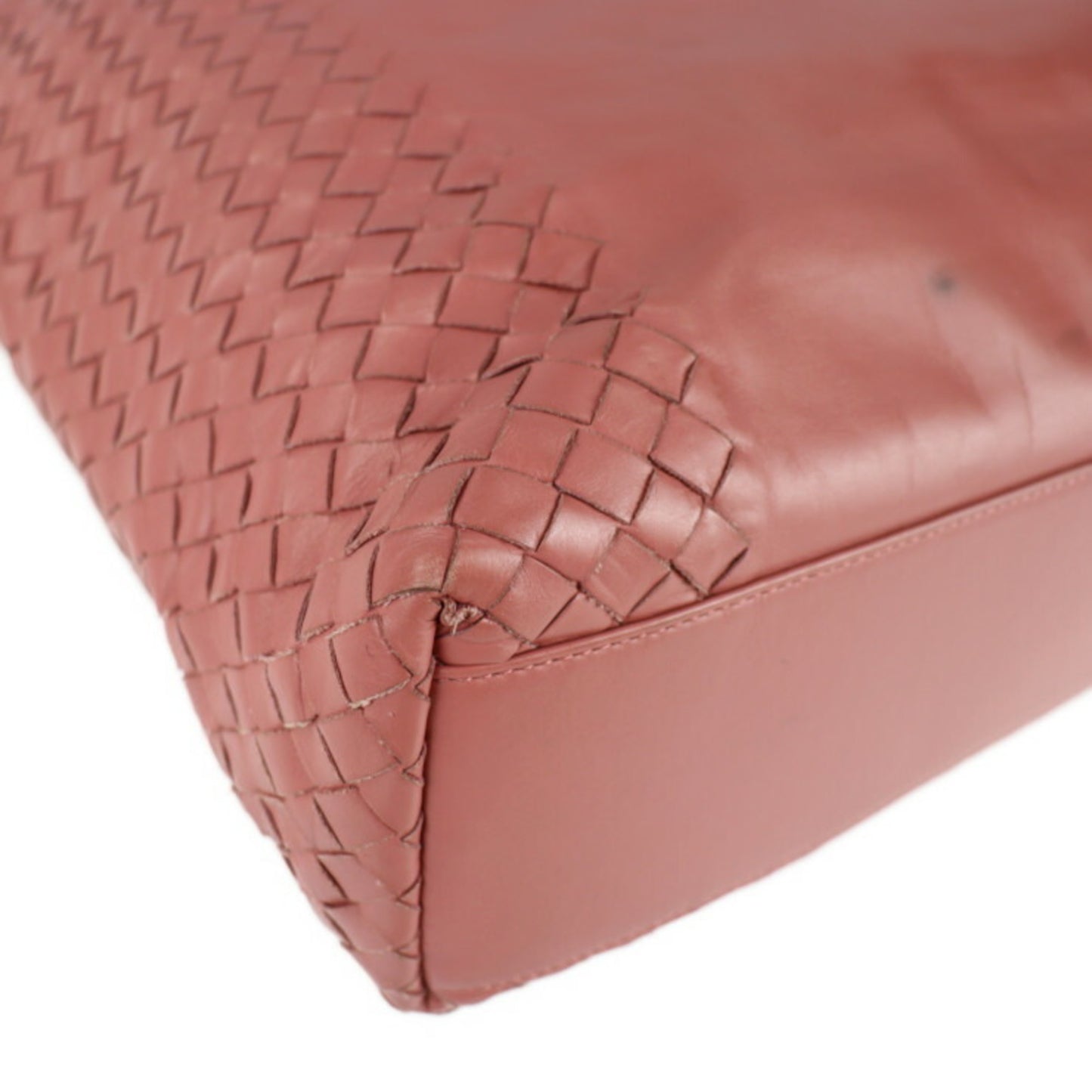 Bottega Veneta Bottega Veneta Intrecciato Tote Bag 386812 Leather Pink