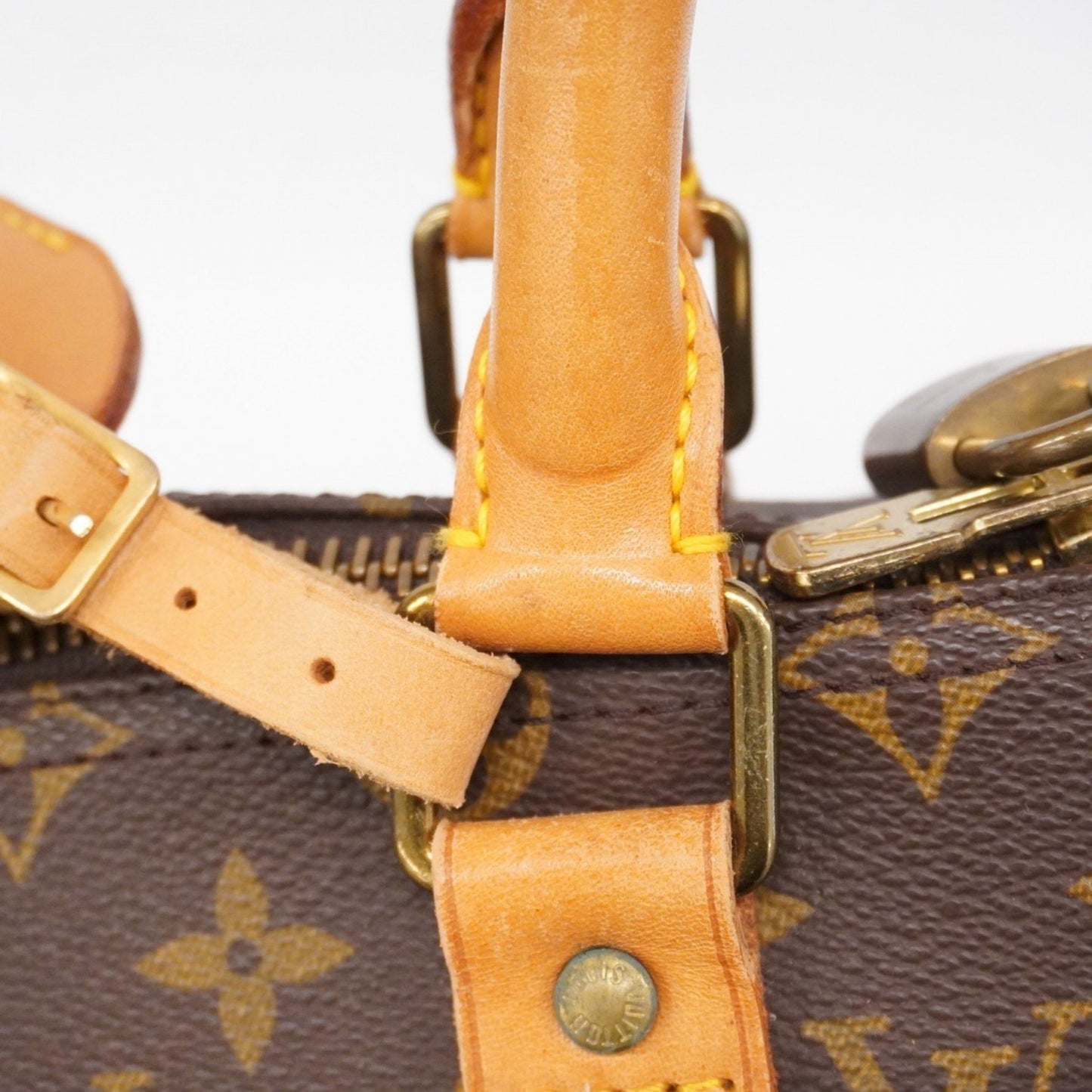 Louis Vuitton Monogram Keepall 50 Boston Bag M41426 Brown