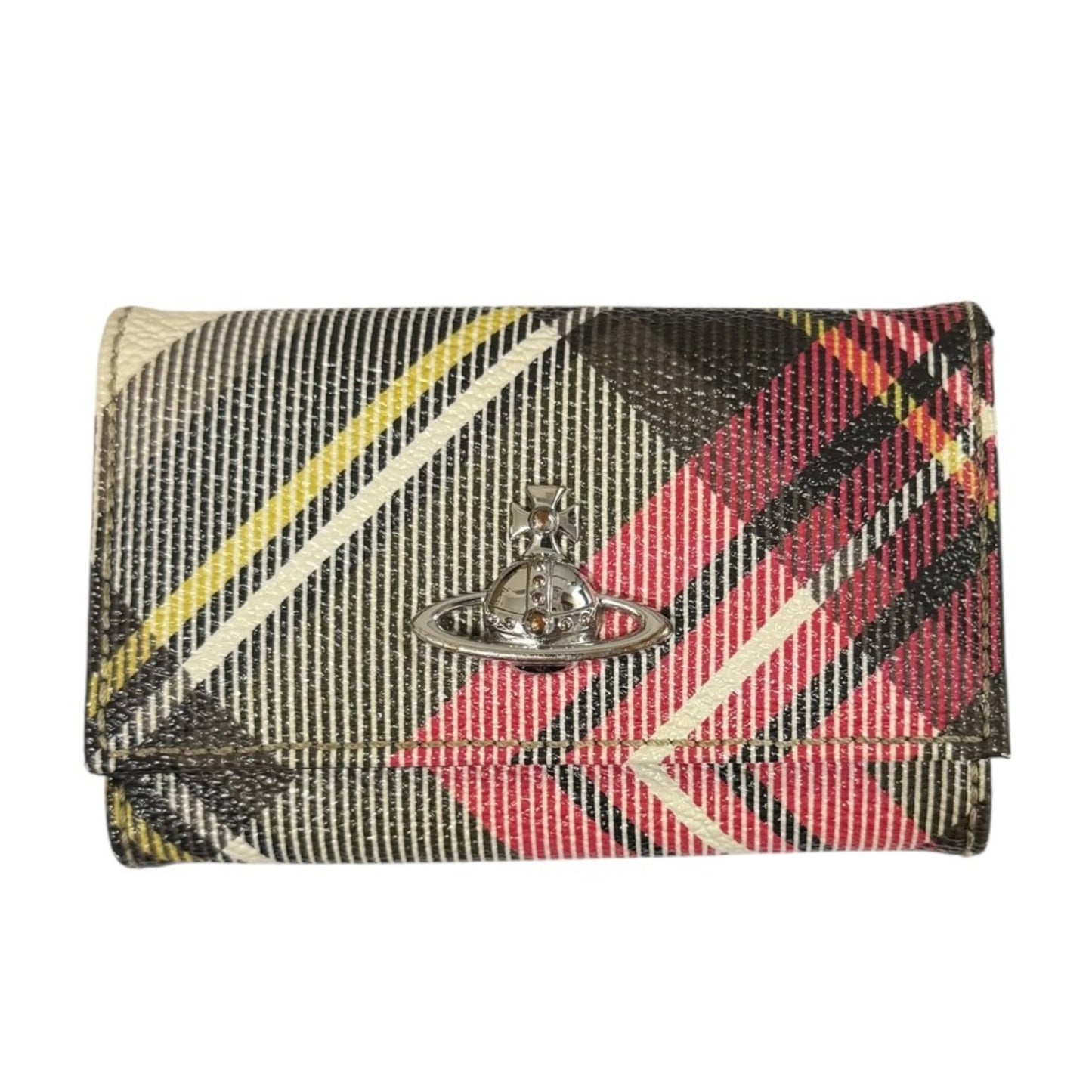 Vivienne Westwood Derby Check Orb Key Case In