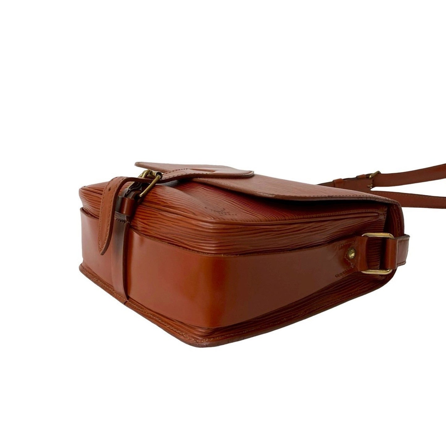 Louis Vuitton Culteciel Epi Leather Shoulder Bag/Pochette In Kenya Brown