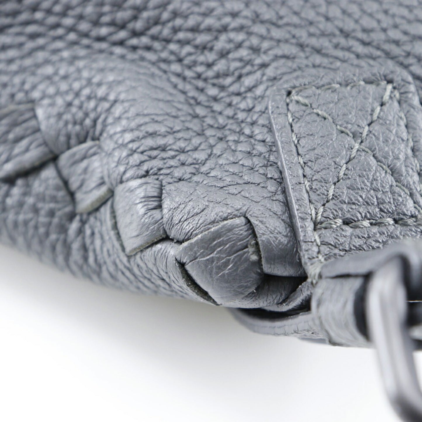 Bottega Veneta Bottegaveneta Intrecciato Backpack/Daypack Calf Made In Italy Gray Shoulder Handbag