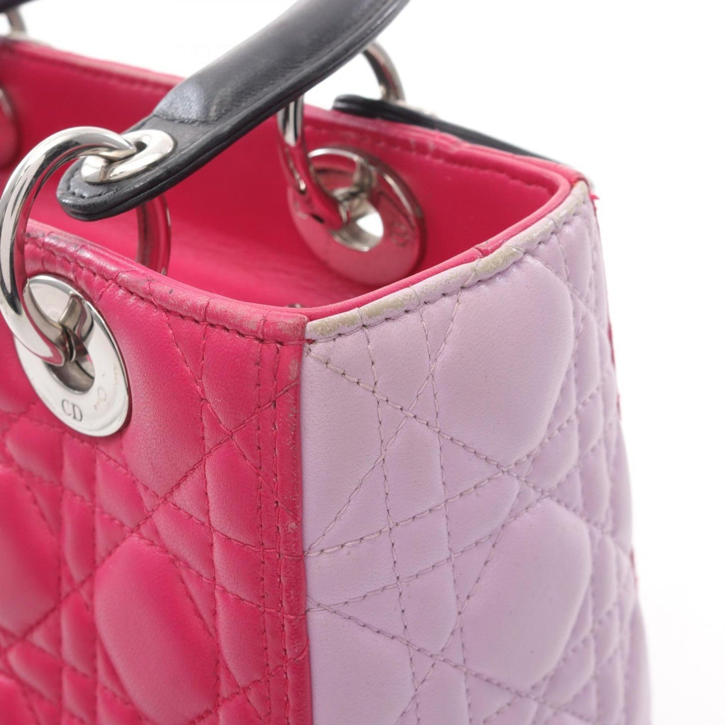 Christian Dior Dior Lady Dior Lady Cannage Handbag Leather