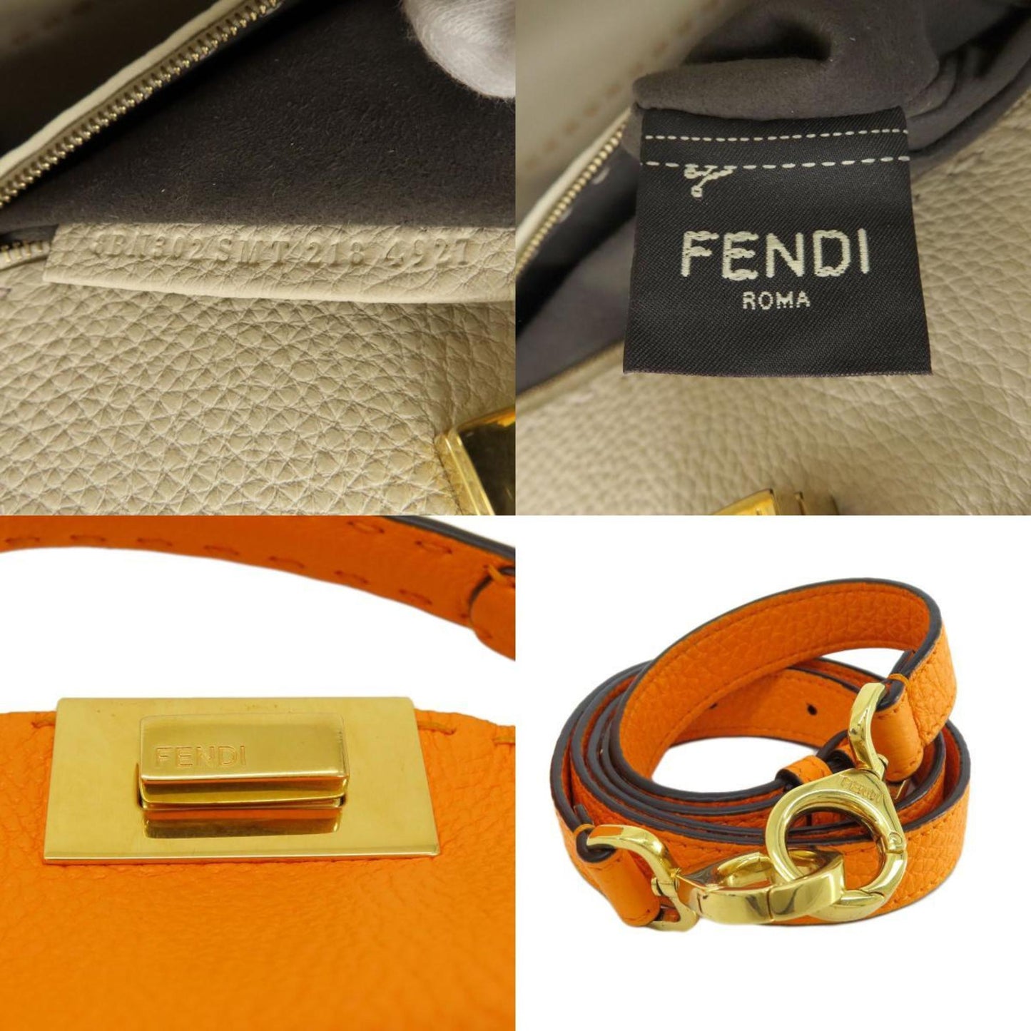 Fendi Peekaboo Handbag In Calf Leather