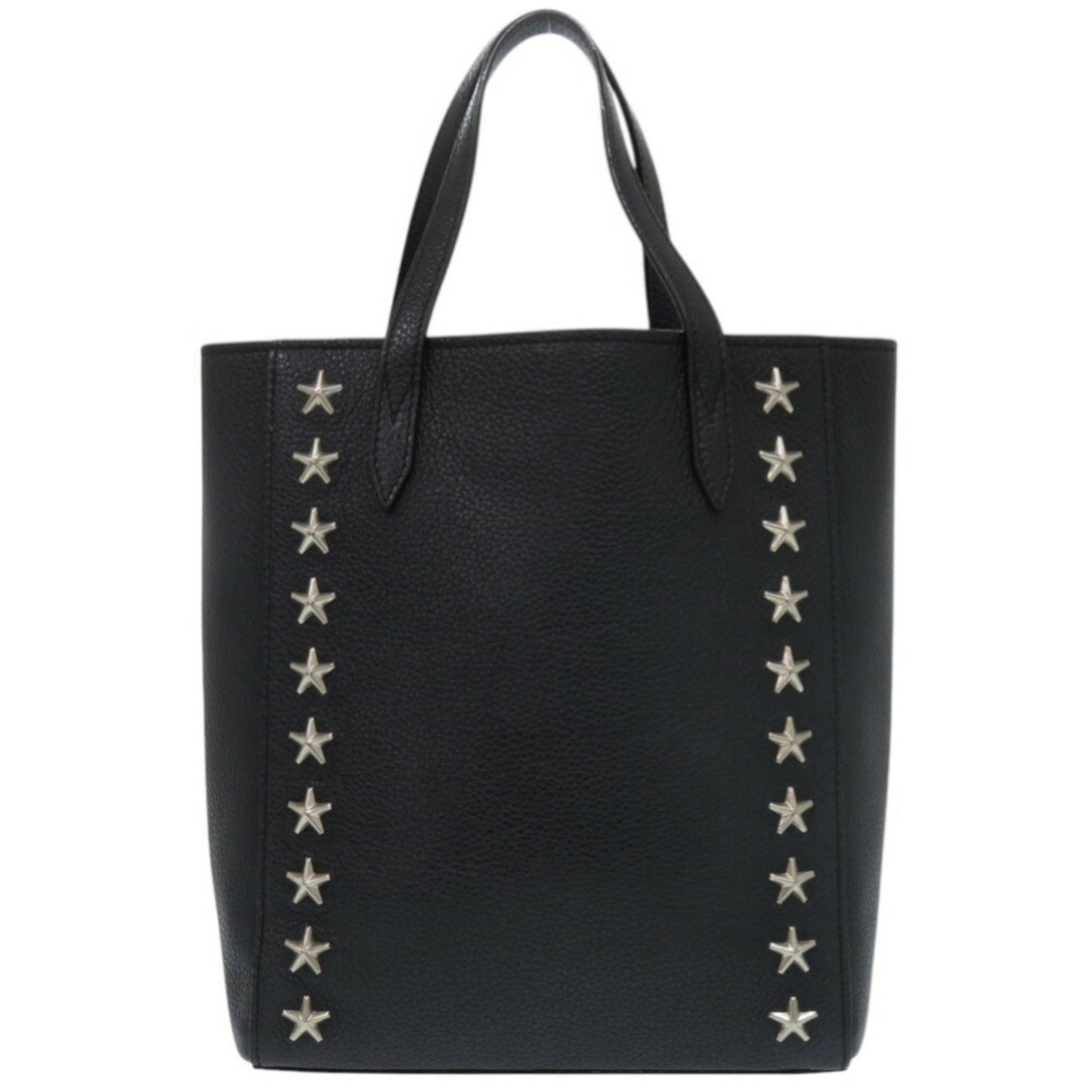 Jimmy Choo Star Stud Bria Leather Black Tote Bag 0429Jimmy Choo