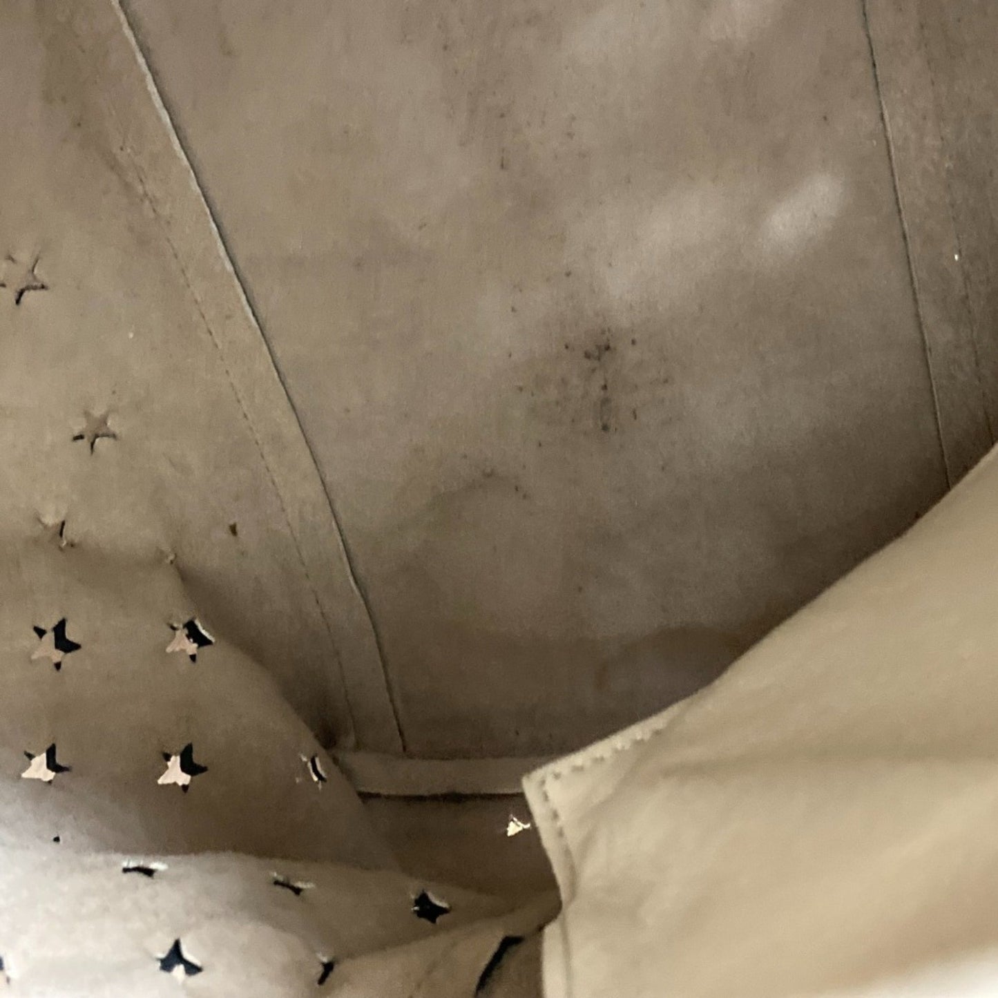 Jimmy Choo Sasha Star Punching Leather Tote Bag In Black