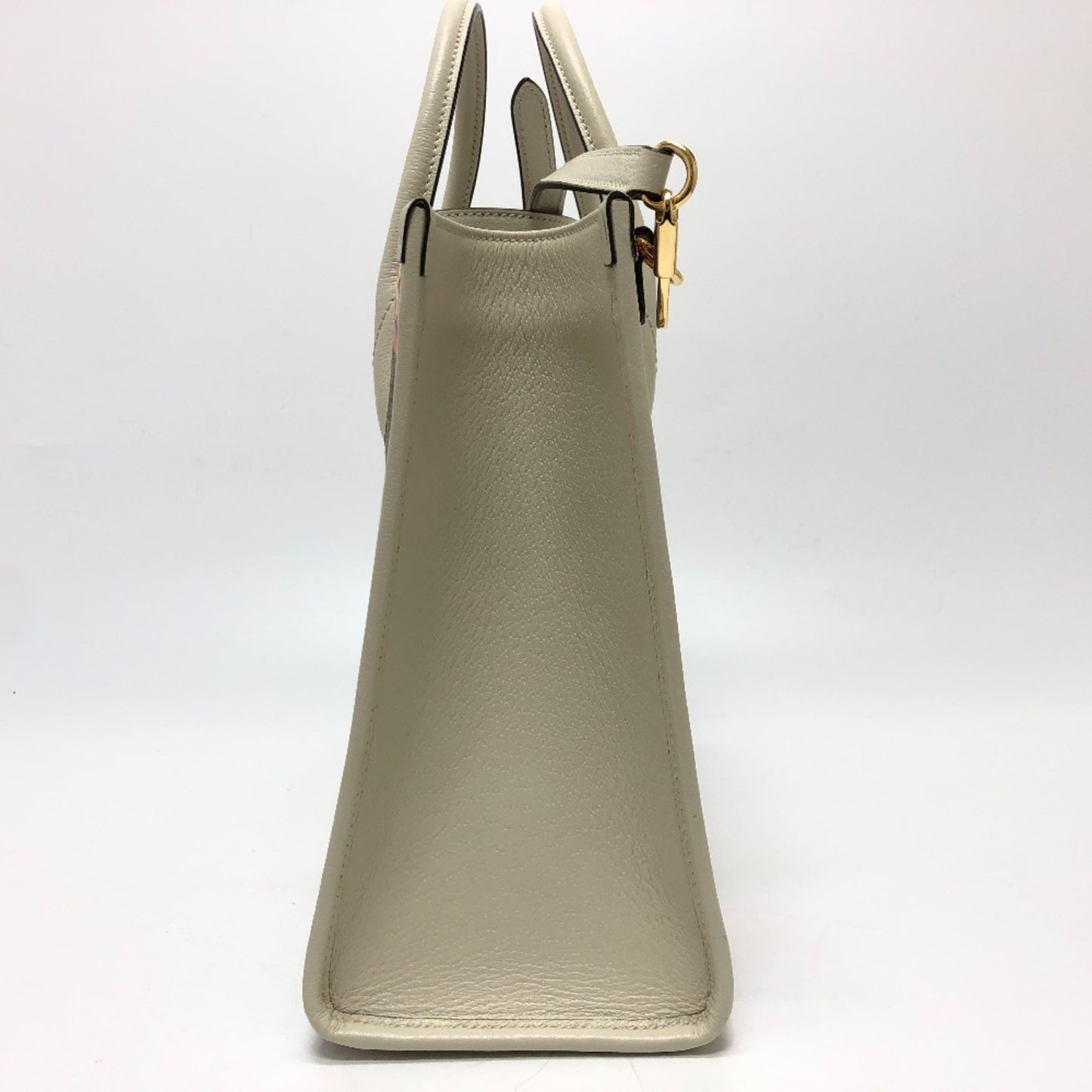 Gucci 659983 Gg 2Way Bag Hand Bag Beige Goldhardware
