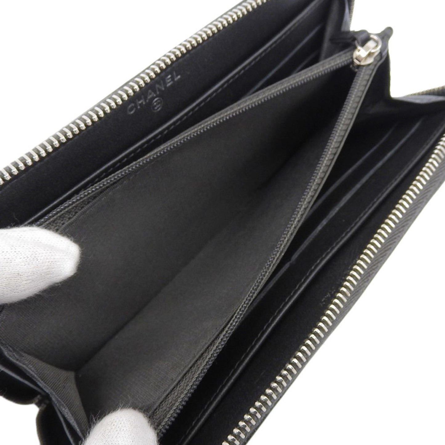 Chanel Camellia Coco Mark Round Long Wallet A82281