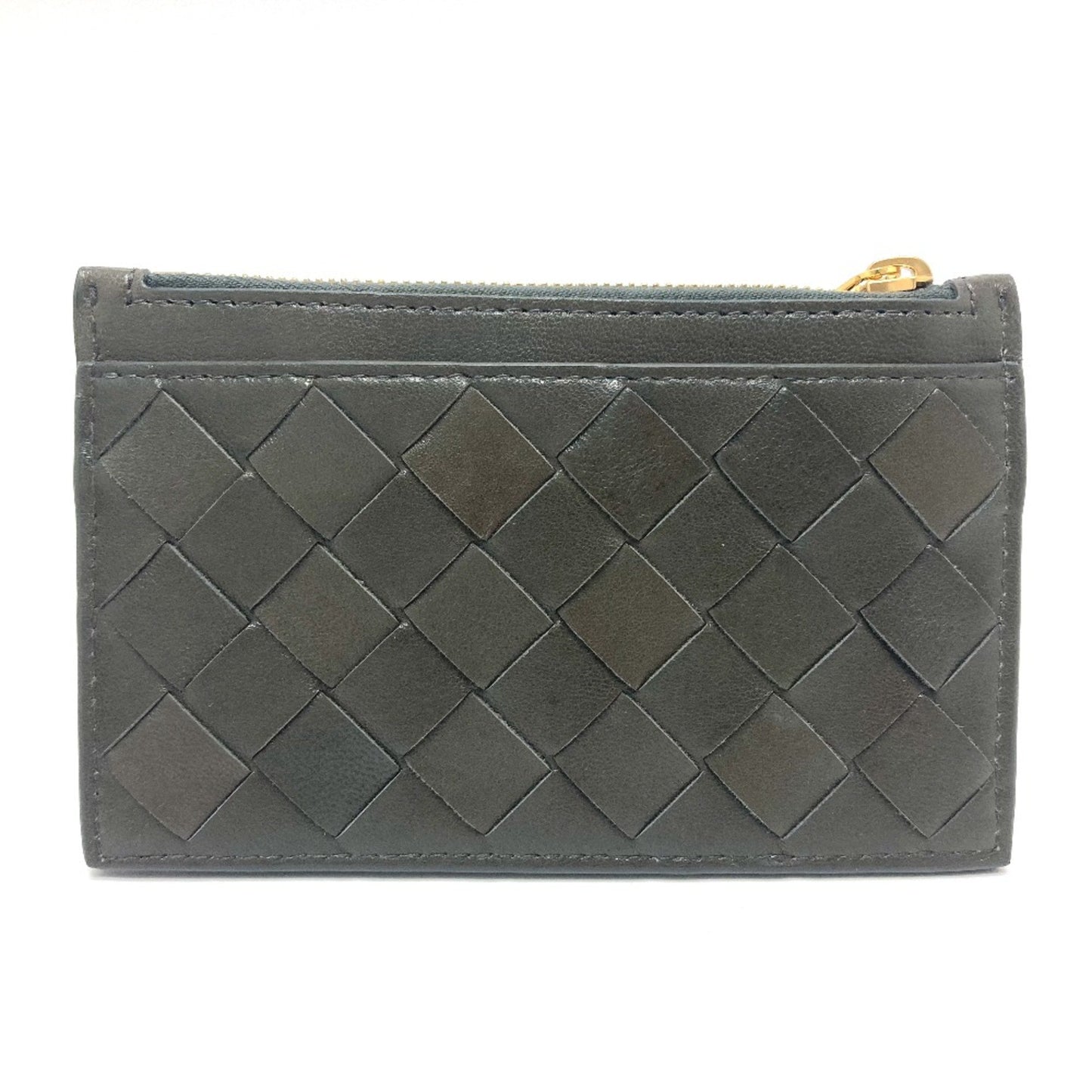 Bottega Veneta Intrecciato Coin Compartment Accessories Coin Purse Khaki Based