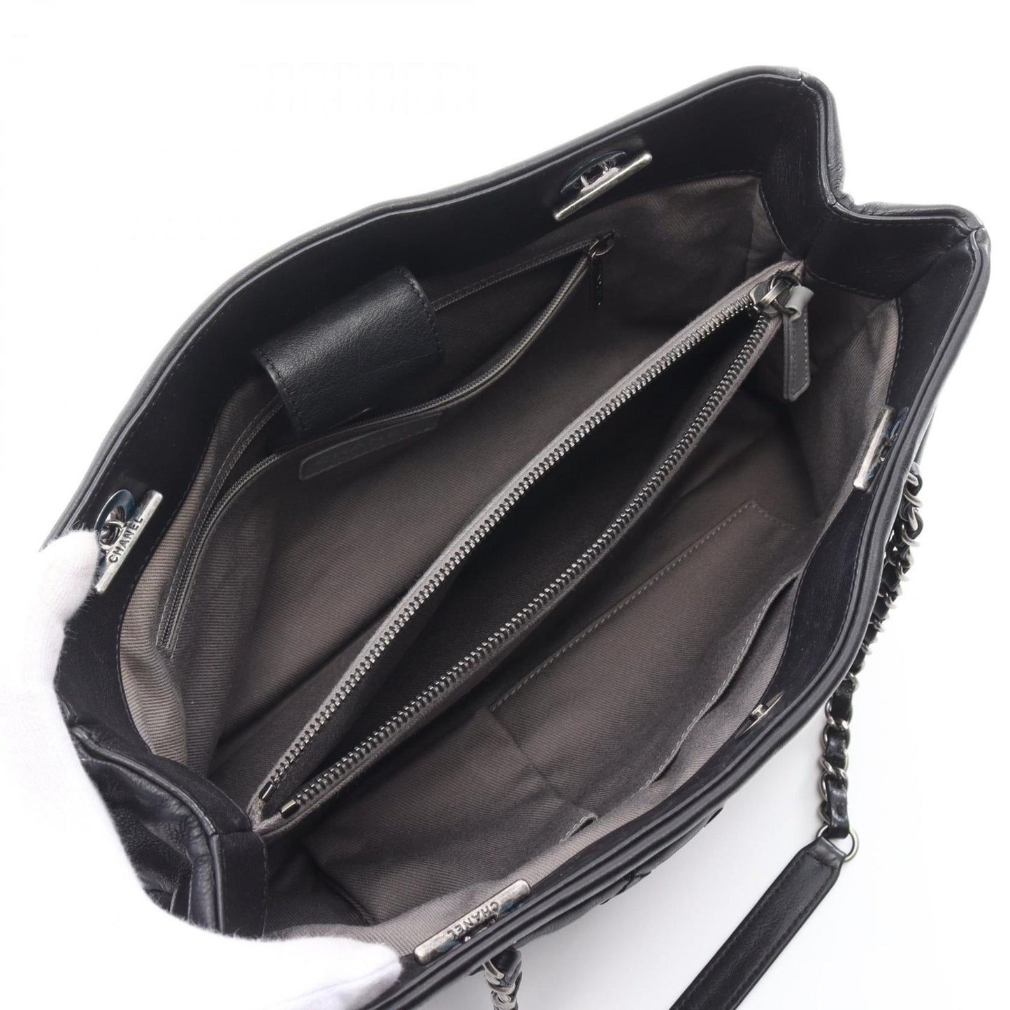 Chanel Wild Stitch Tote Bag Leather