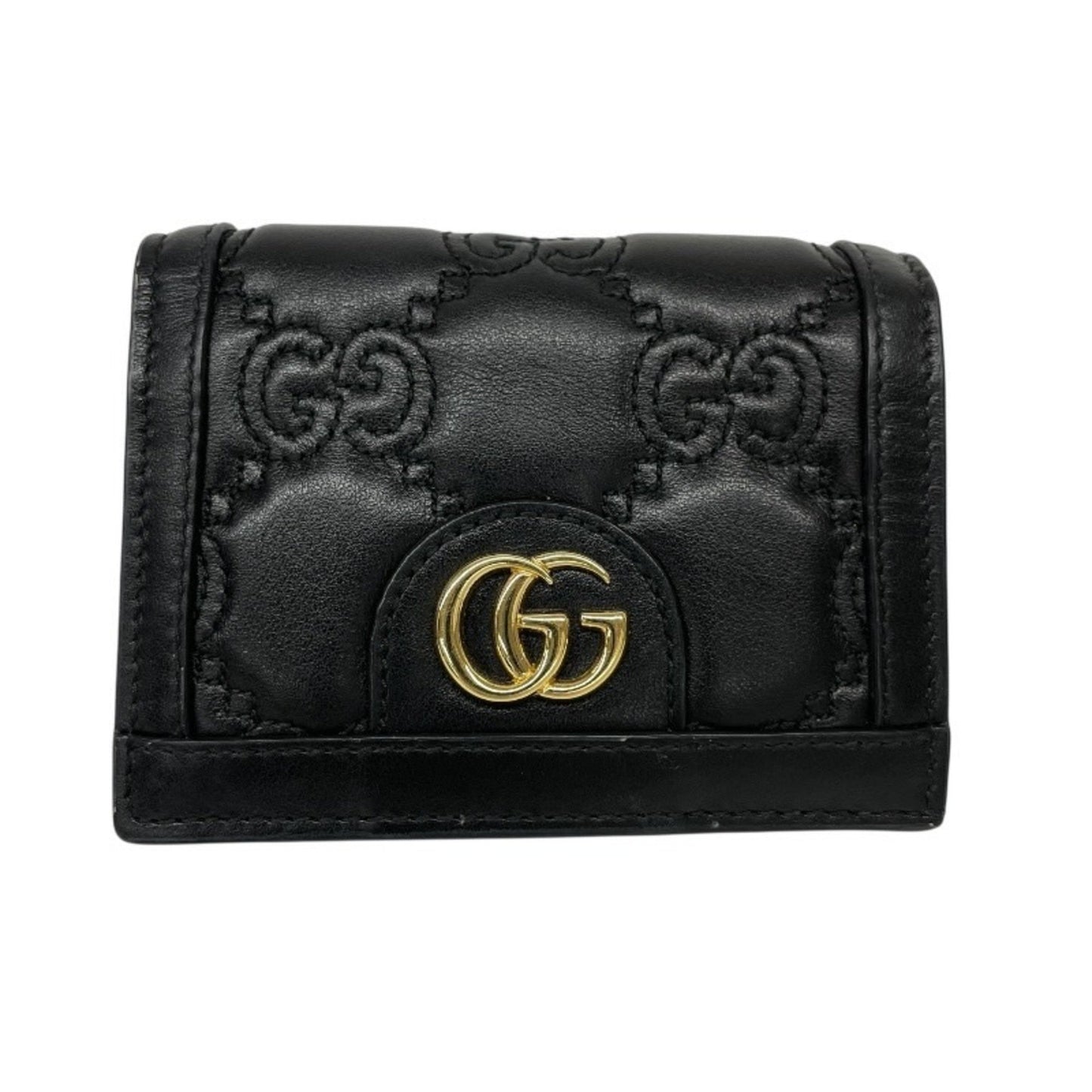 Gucci Gg Matelasse 723786 Bifold Leather Mini Wallet For Women
