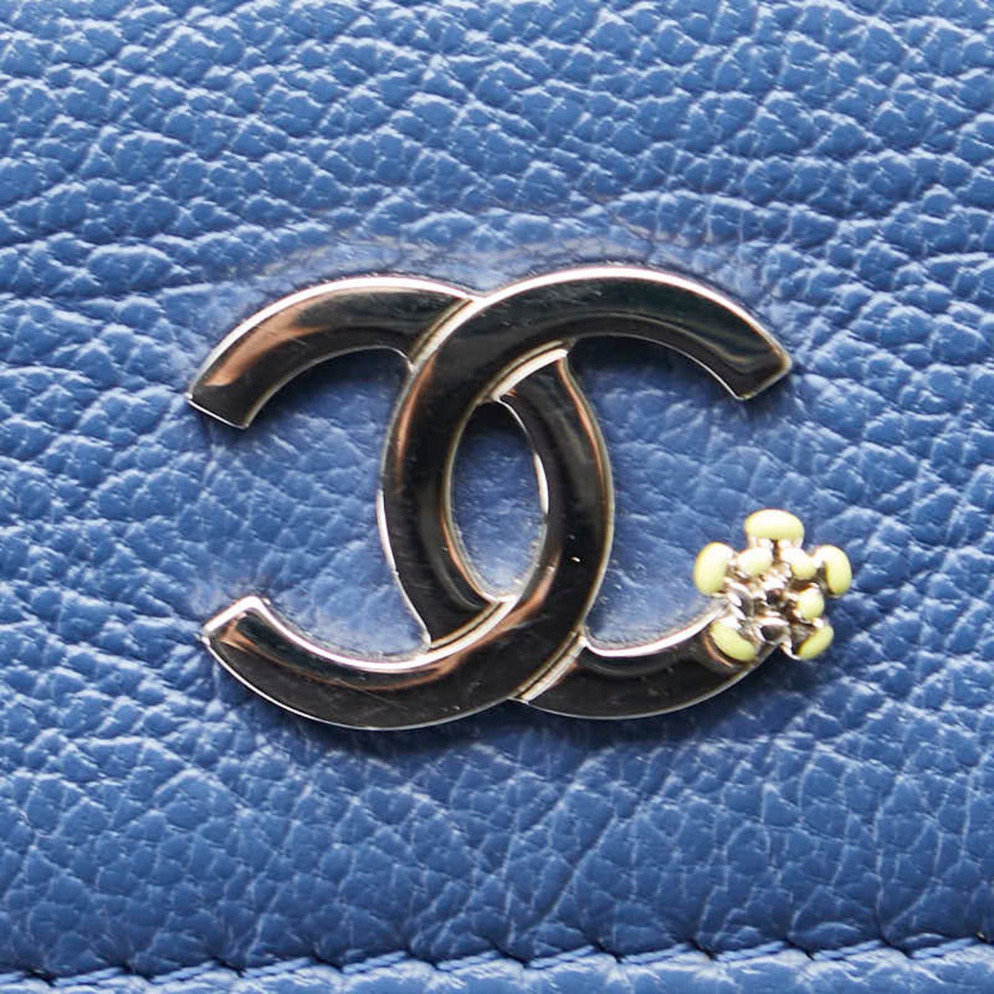 Chanel Coco Mark Lucky Flower Tri-Fold Wallet