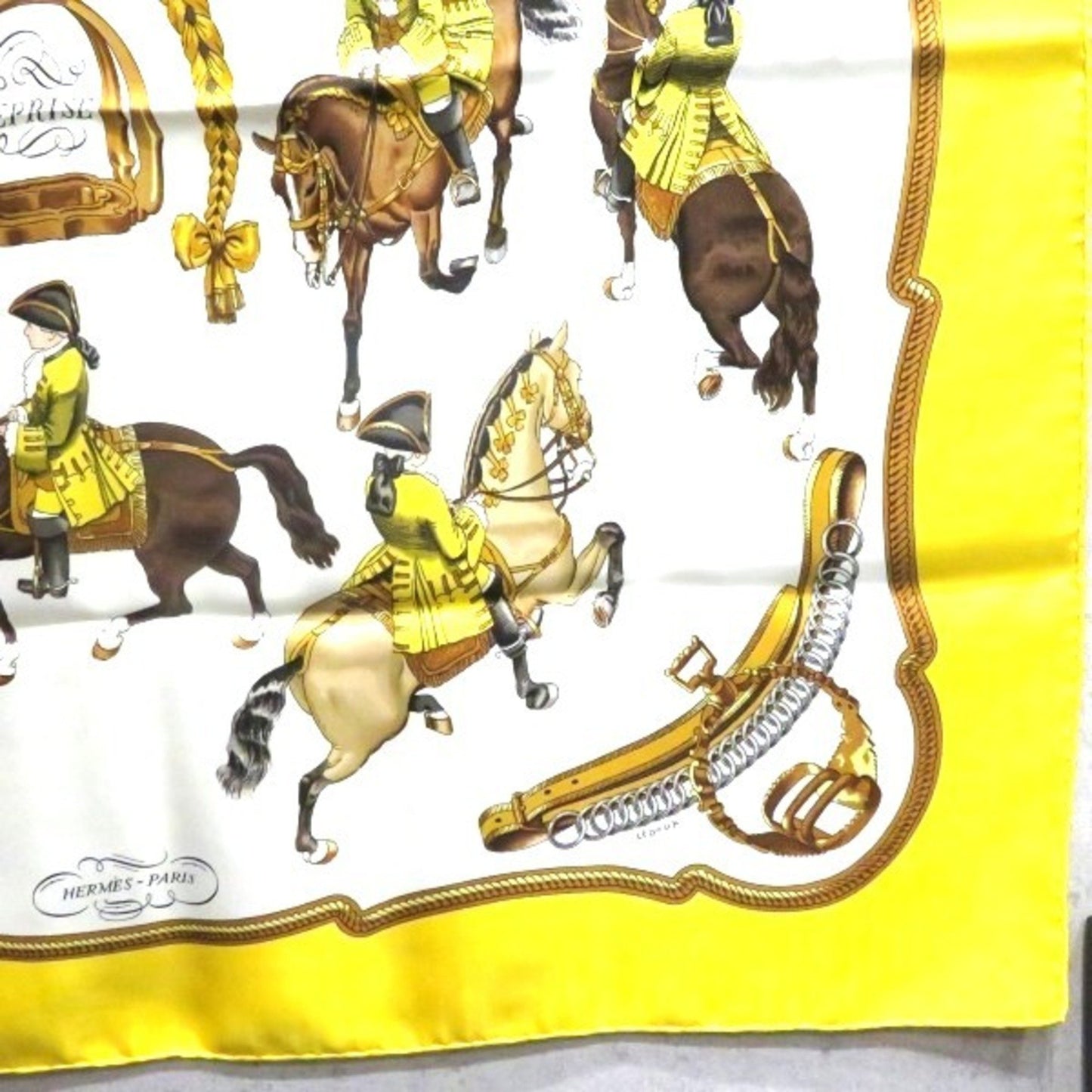 Hermes Carr 90 Horseback Riding Scenery Accessories Scarves