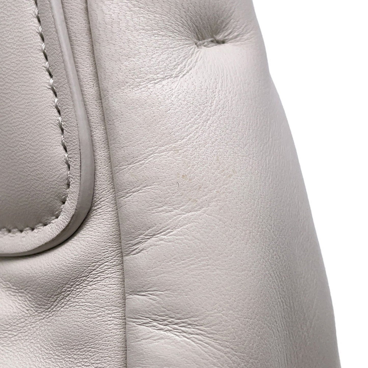 Prada Handbag Moon Leather 1Ba381 Prada Bag White